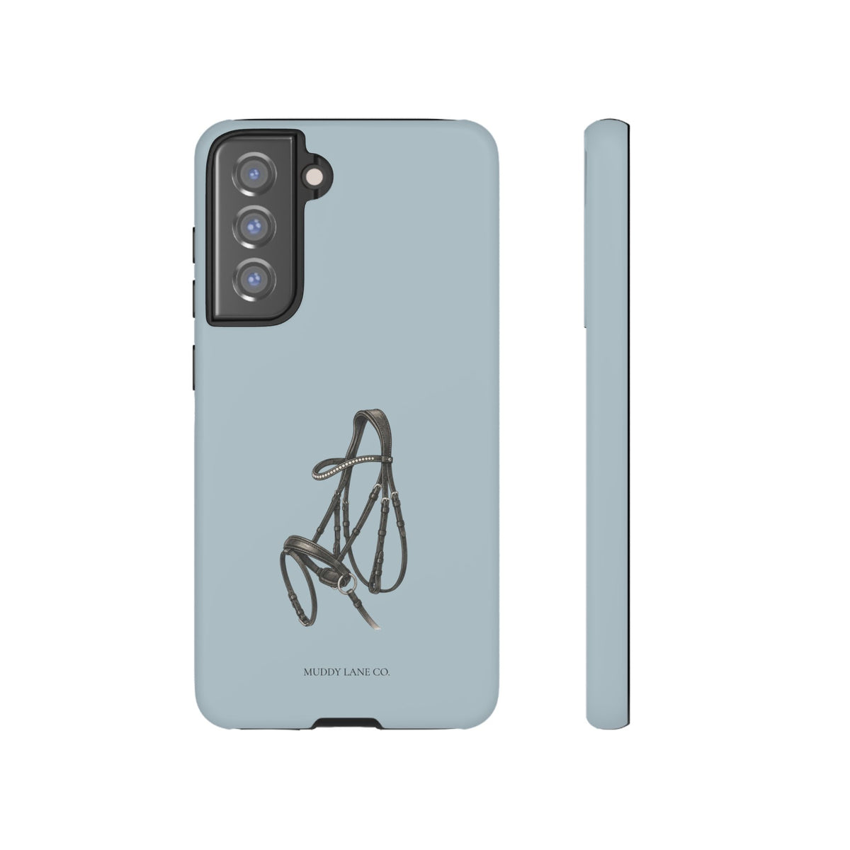 Bridle Tough Phone Case in Dusty Blue Matte
