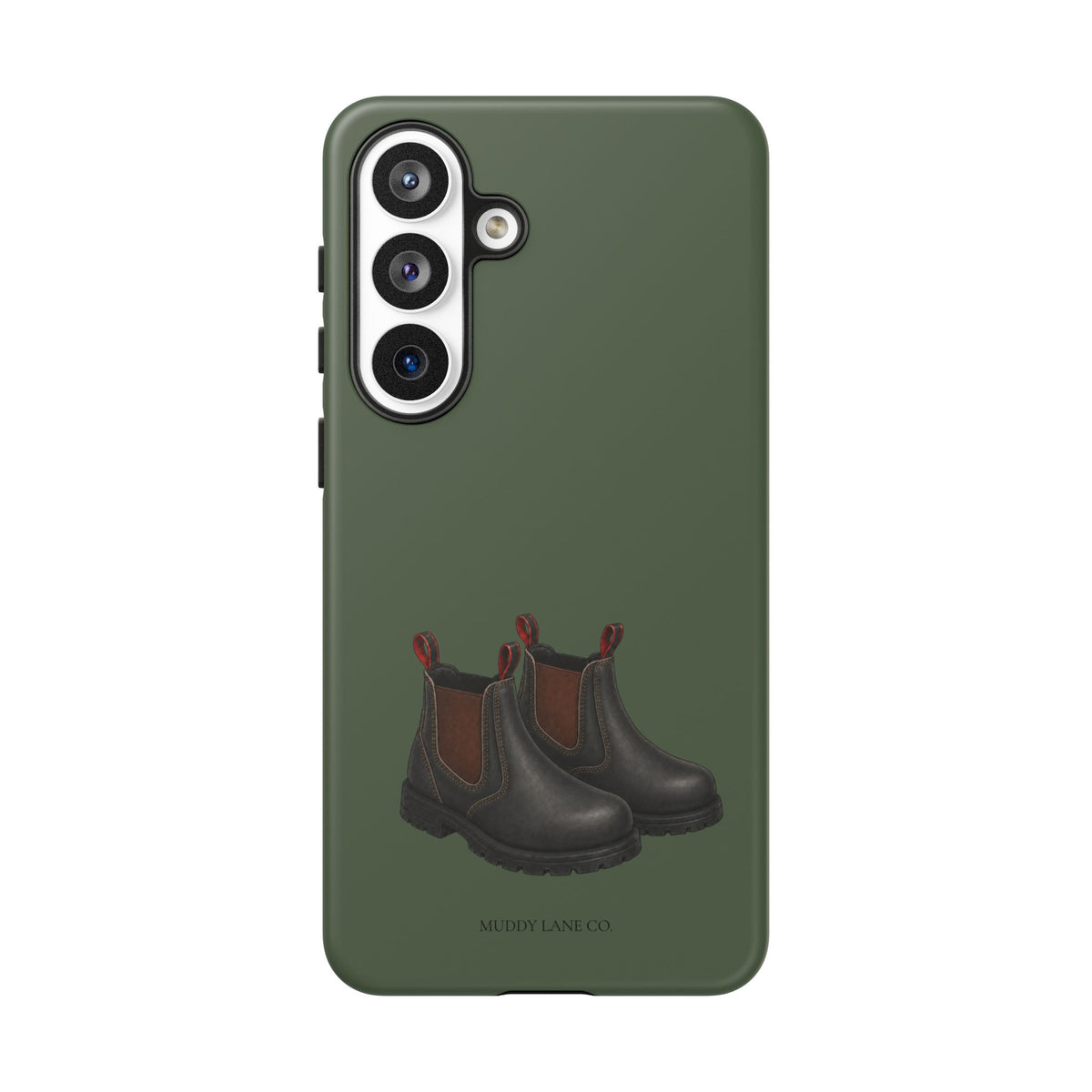 Yard Boots Tough Phone Case in Forest Green Matte