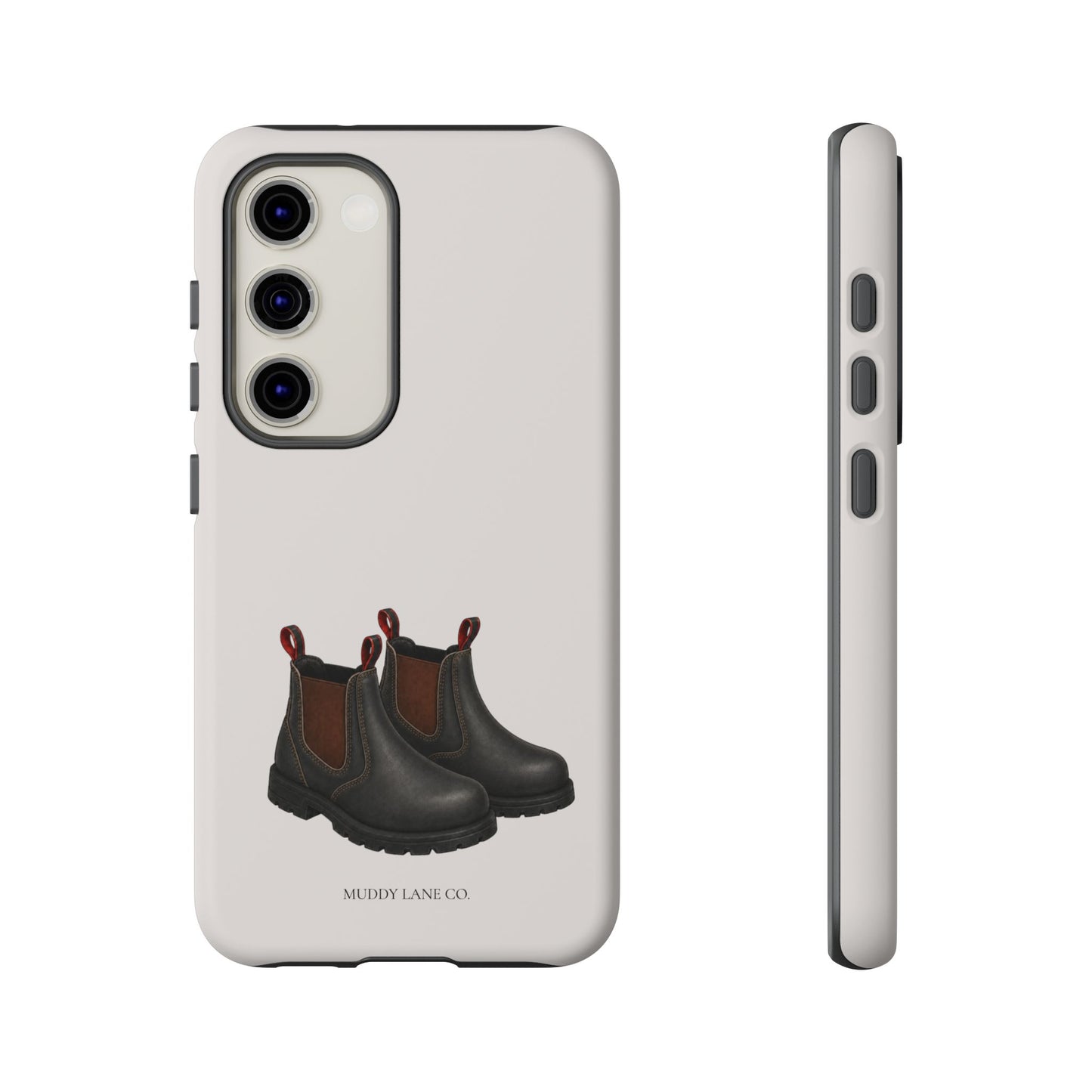 Yard Boots Tough Phone Case in Warm Cream Matte