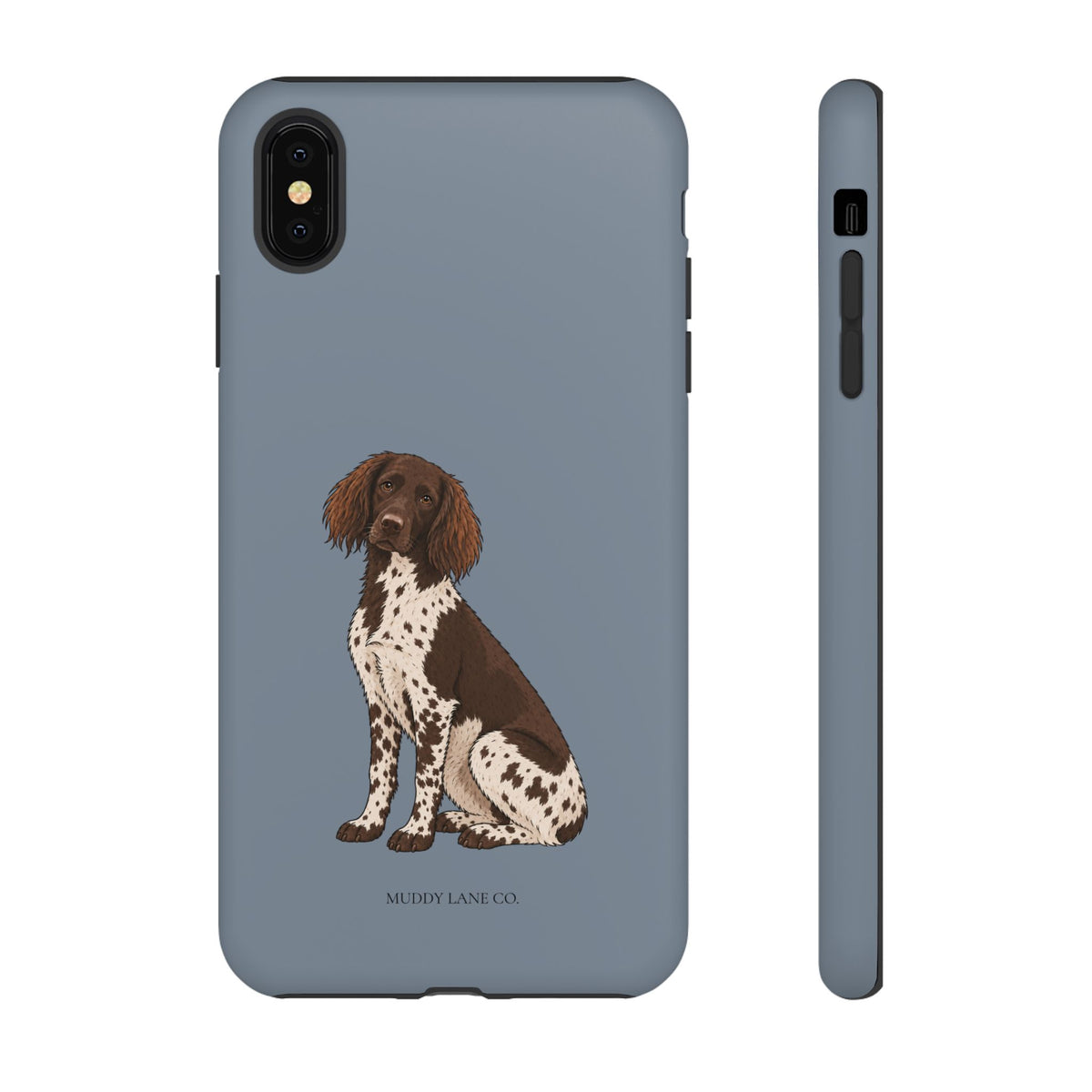 Spaniel Tough Phone Case in Smoke Blue Matte
