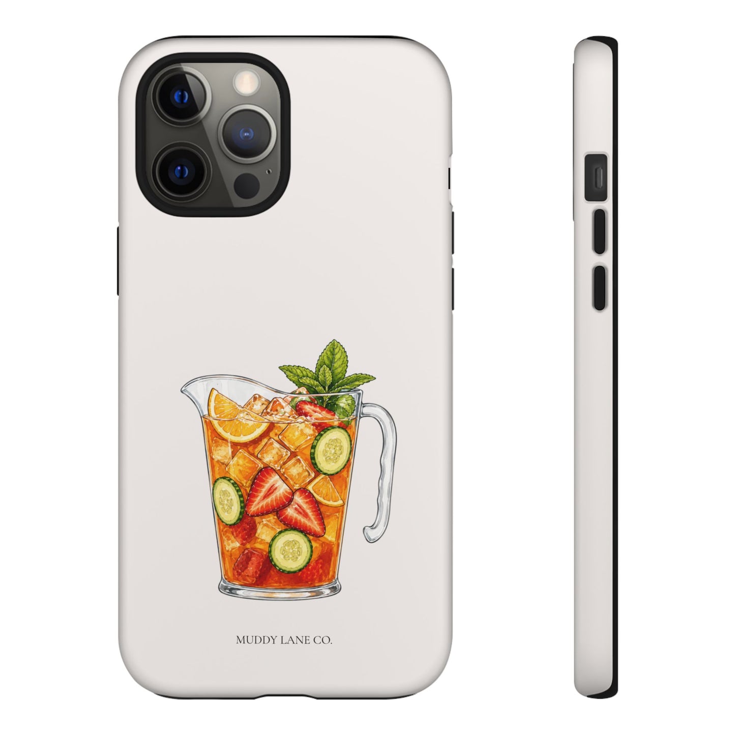 Summer Drink Jug Tough Phone Case in Warm Cream Matte