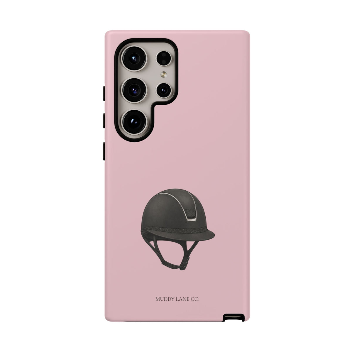 Riding Helmet Tough Phone Case in Soft Rosette Pink Matte