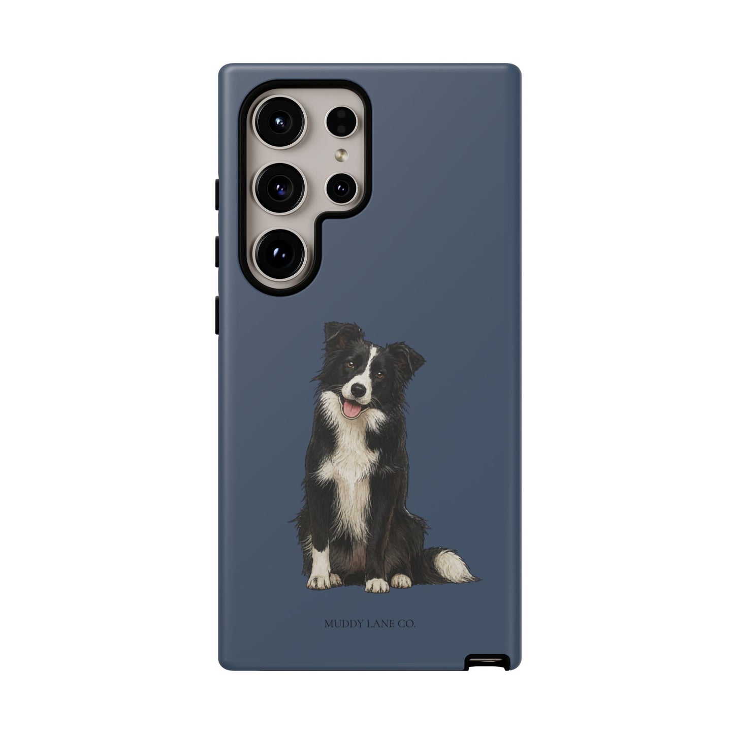 Border Collie Tough Phone Case in Deep Navy Matte