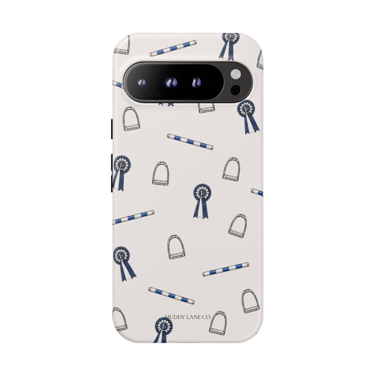 Show Day Pattern Tough Phone Case in Warm Cream Matte