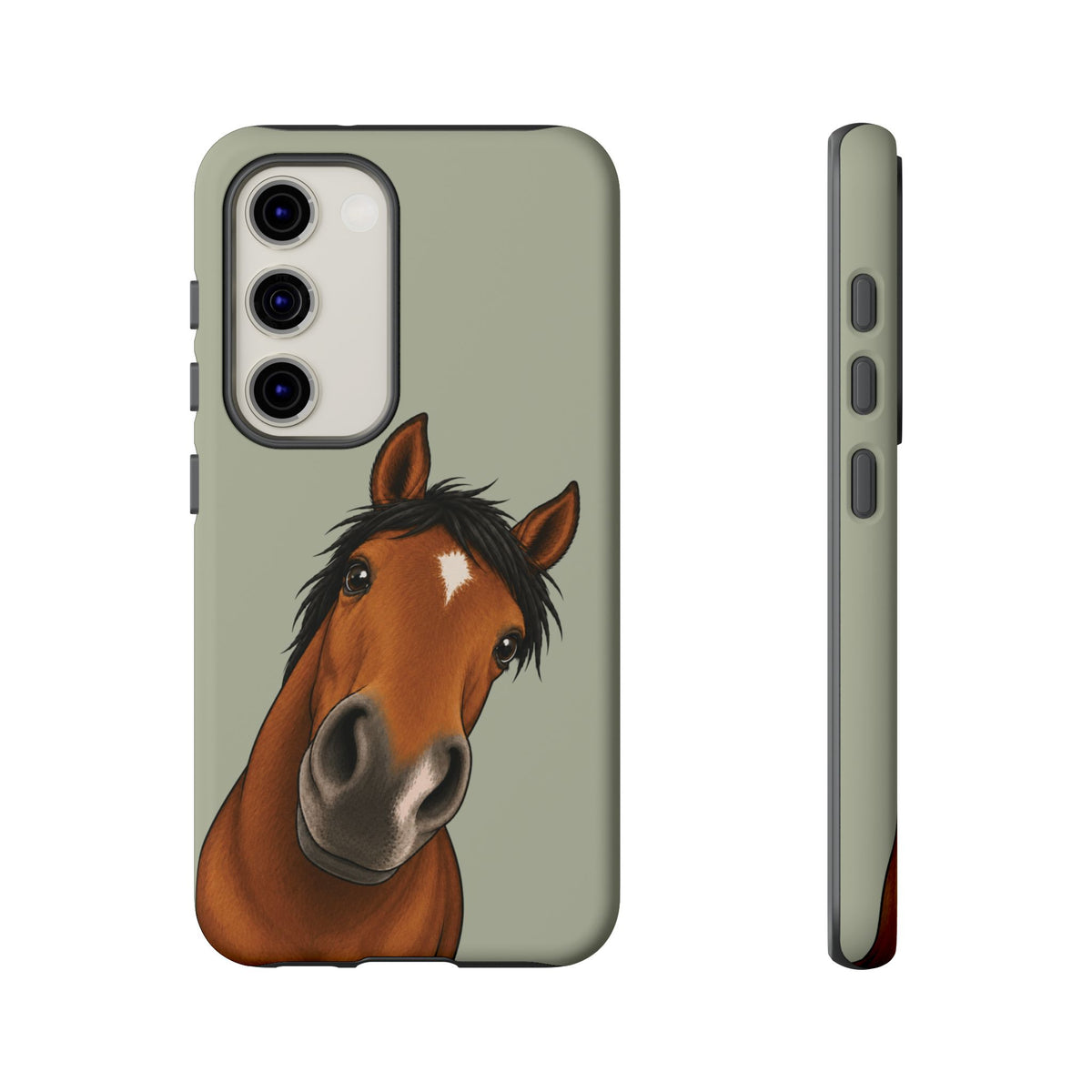 Boop Horse Tough Phone Case in Light Sage Matte