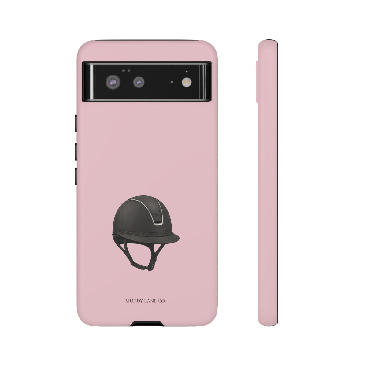 Riding Helmet Tough Phone Case in Soft Rosette Pink Matte