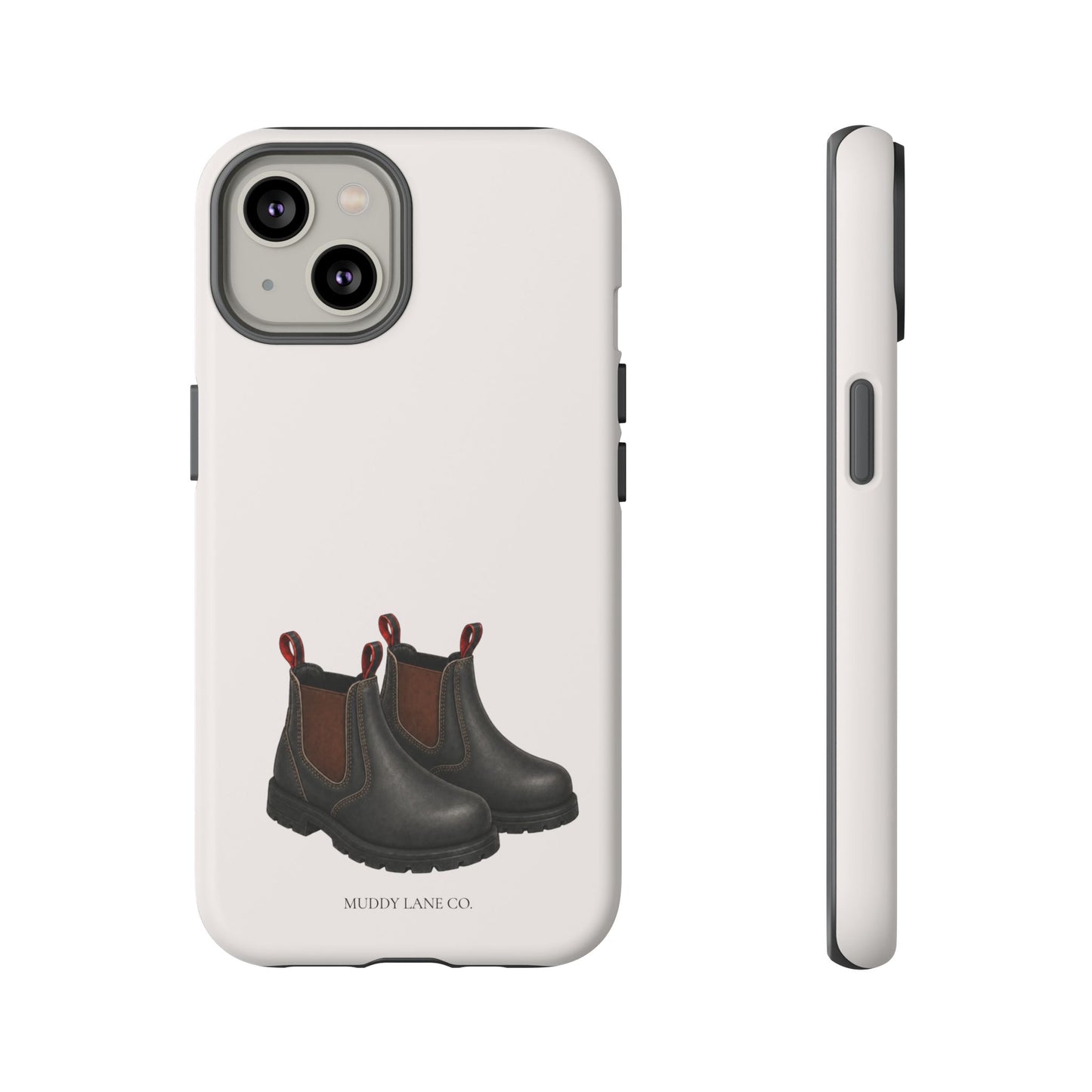 Yard Boots Tough Phone Case in Warm Cream Matte