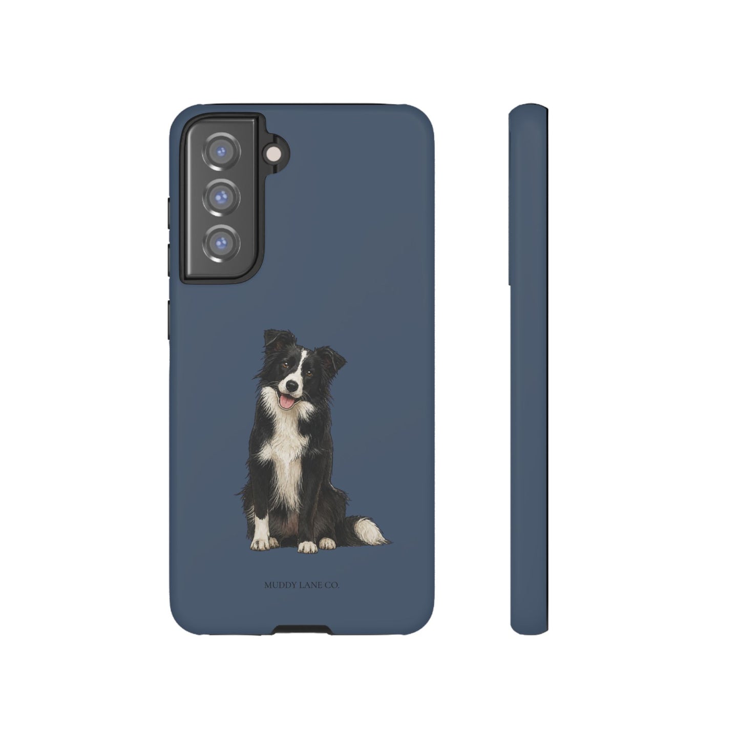 Border Collie Tough Phone Case in Deep Navy Matte