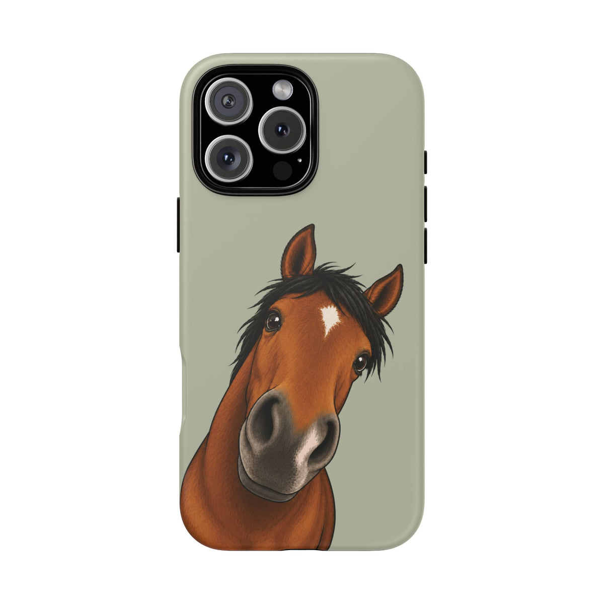 Boop Horse Tough Phone Case in Light Sage Matte