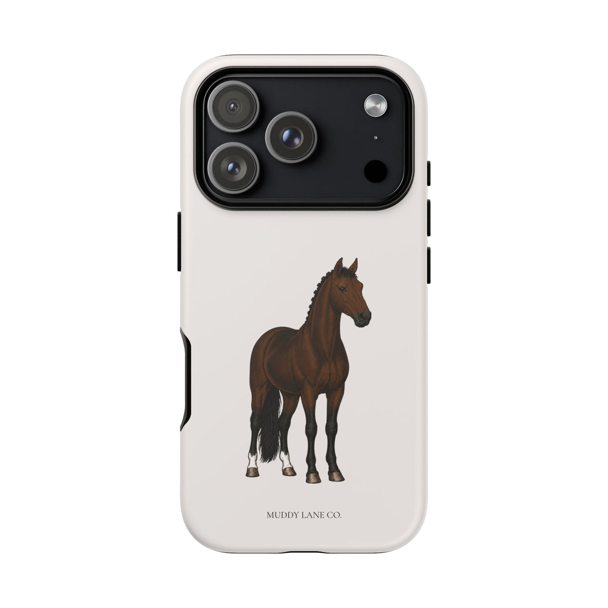Bay Horse Tough Phone Case in Warm Cream Matte