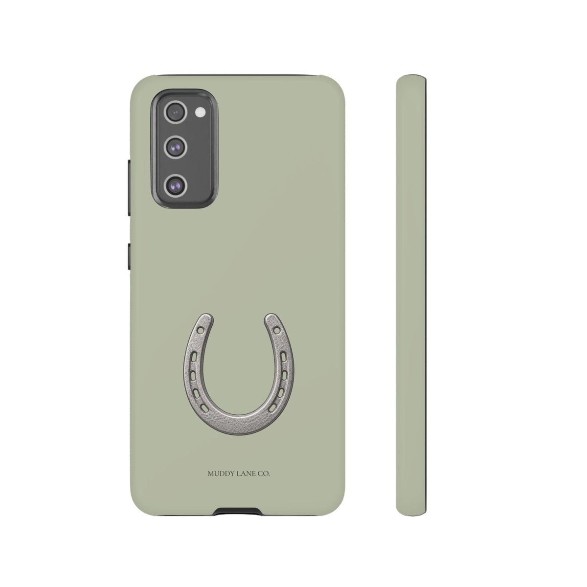 Horseshoe Tough Phone Case in Light Sage Matte