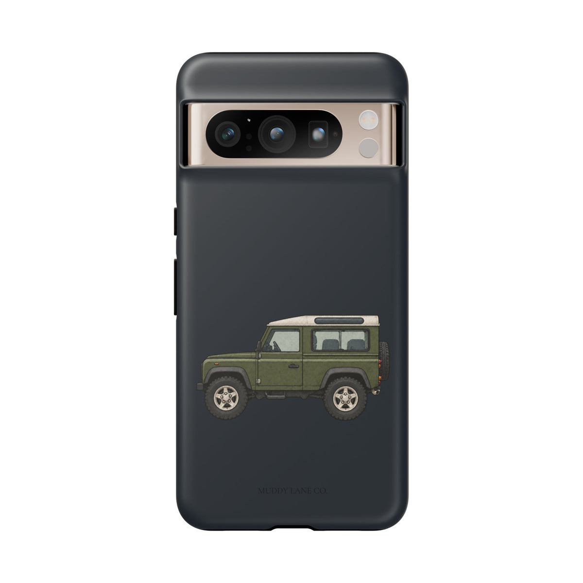 Green Classic 4x4 Tough Phone Case in Charcoal Navy Matte