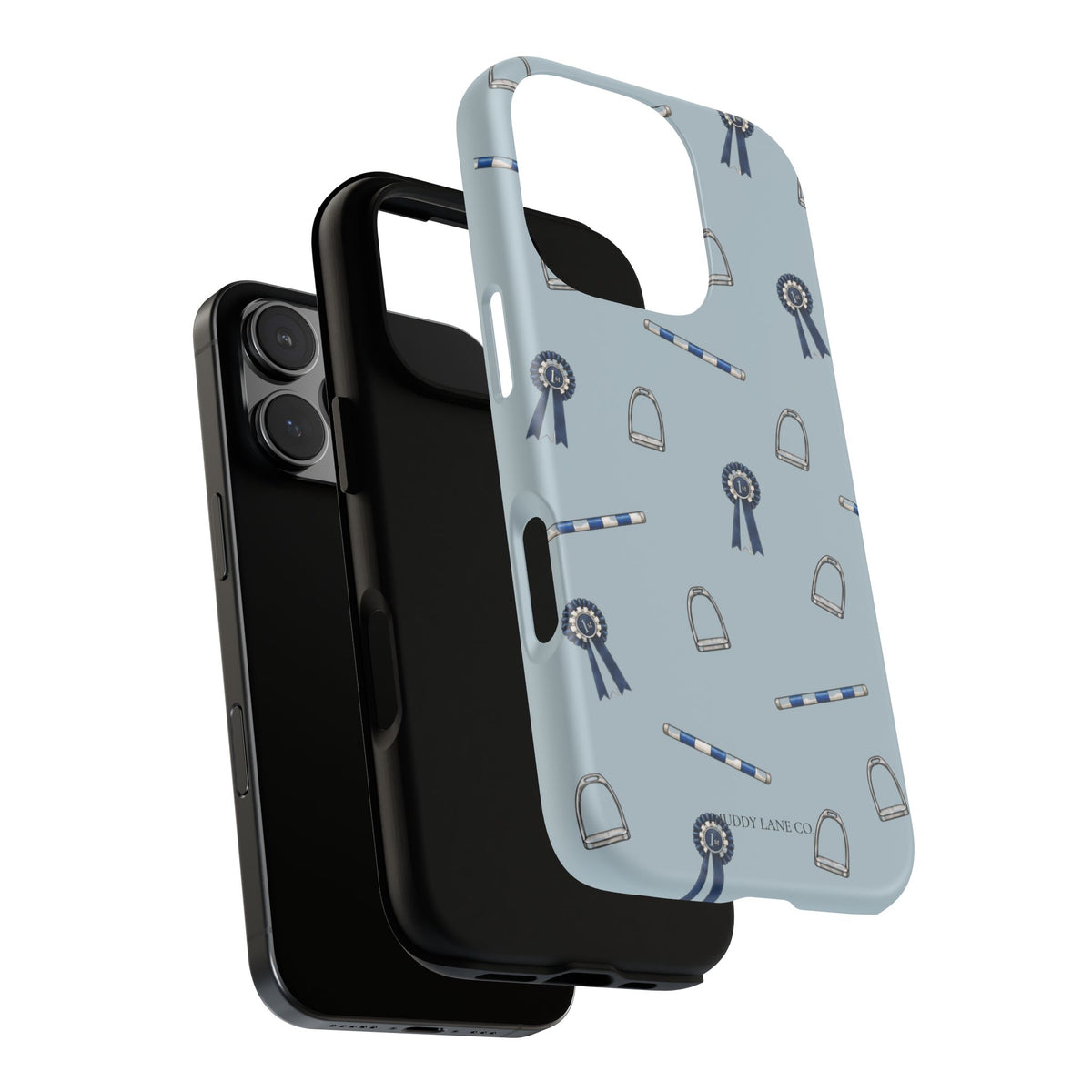 Show Day Pattern Tough Phone Case in Dusty Blue Matte