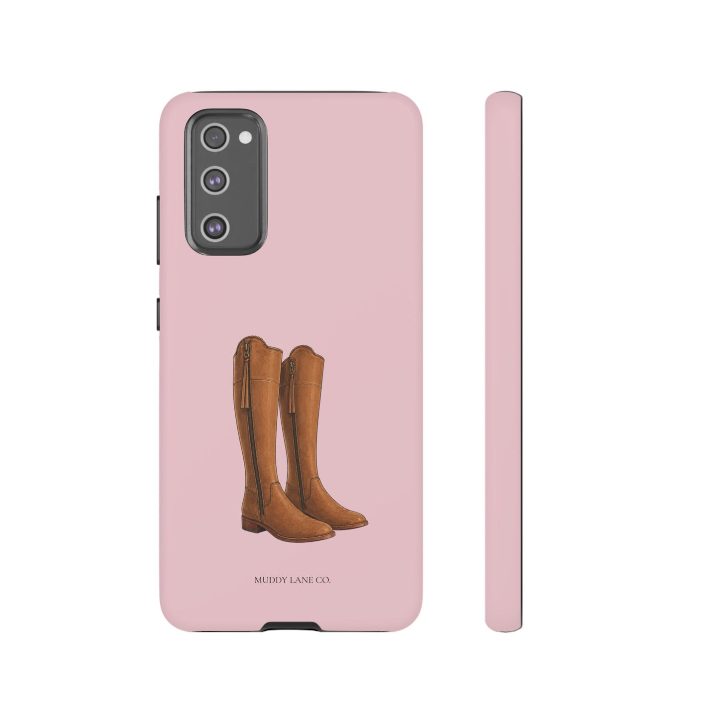 Riding Boots Tough Phone Case in Soft Rosette Pink Matte