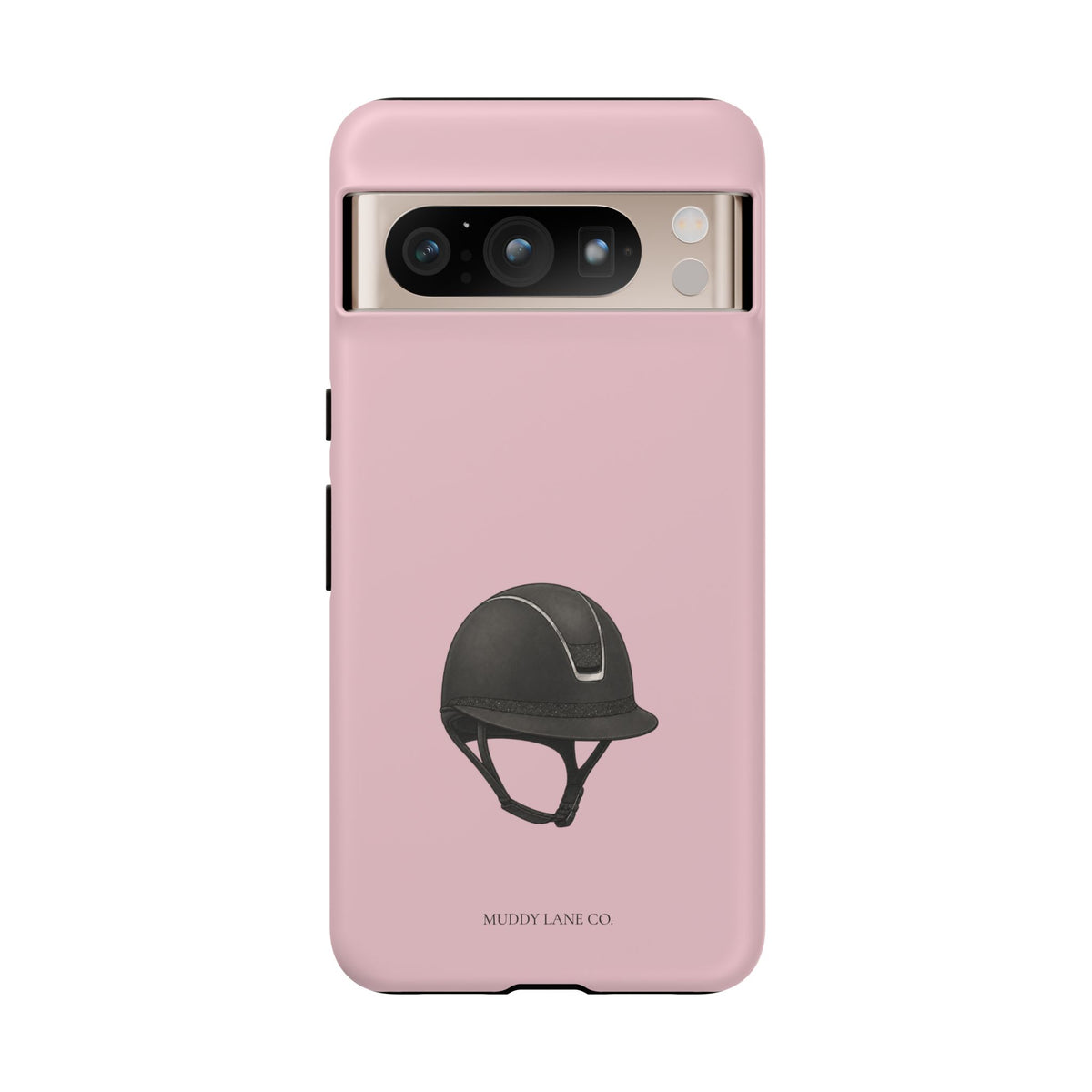 Riding Helmet Tough Phone Case in Soft Rosette Pink Matte