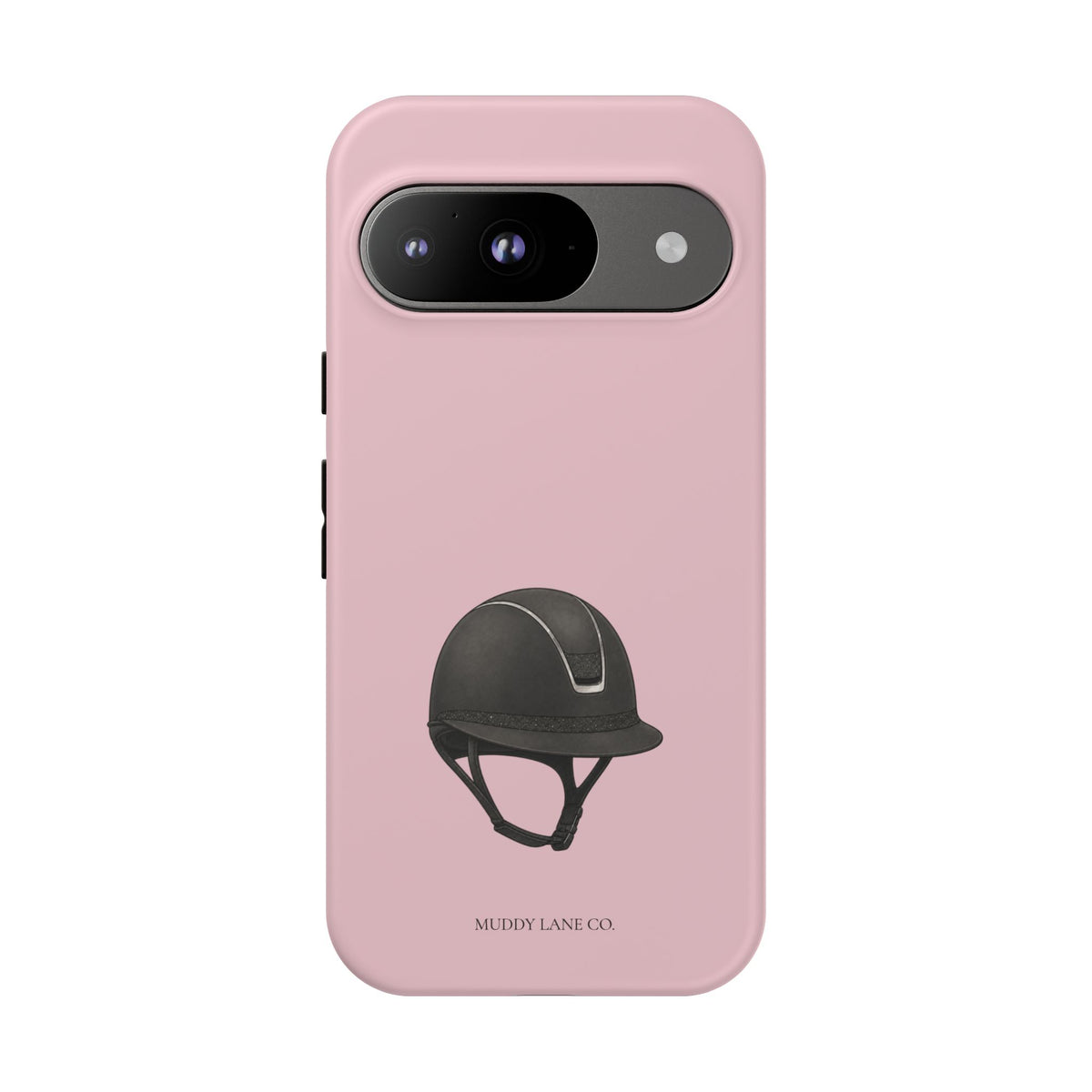 Riding Helmet Tough Phone Case in Soft Rosette Pink Matte