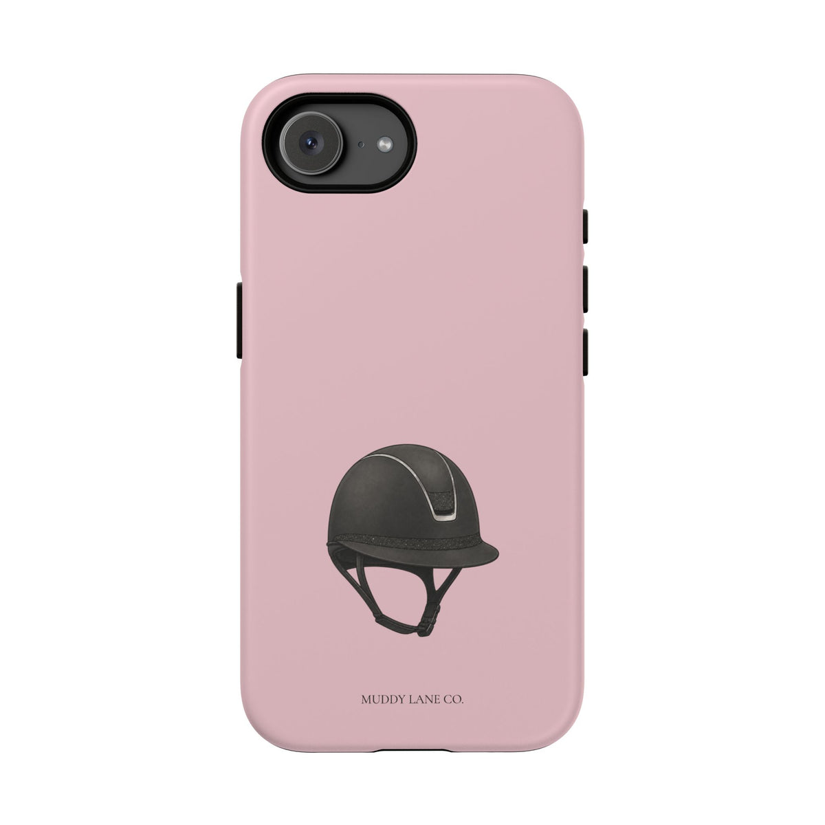 Riding Helmet Tough Phone Case in Soft Rosette Pink Matte