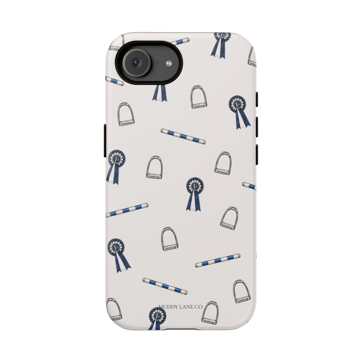 Show Day Pattern Tough Phone Case in Warm Cream Matte