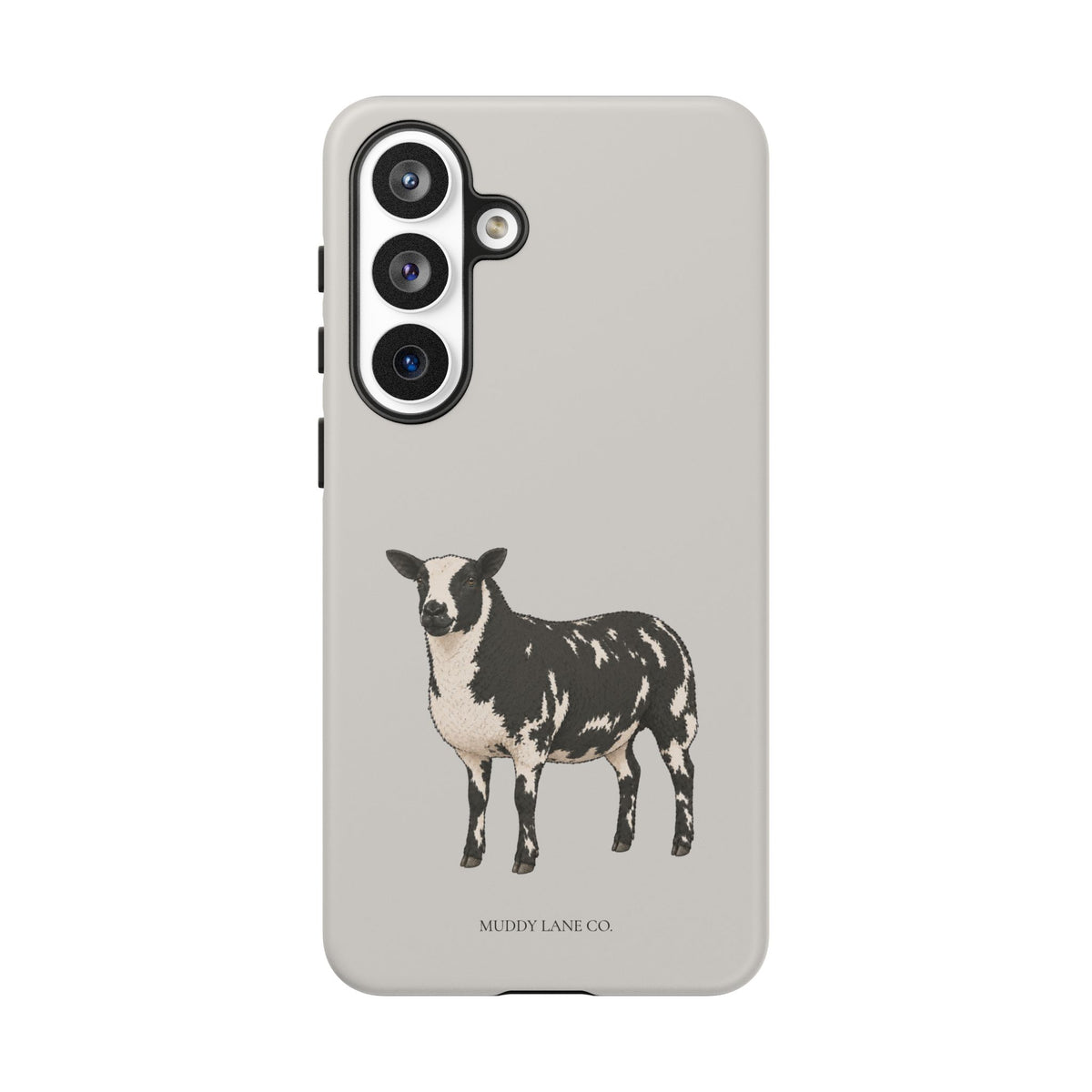 Dutch Spotted Sheep Tough Phone Case in Soft Grey Matte