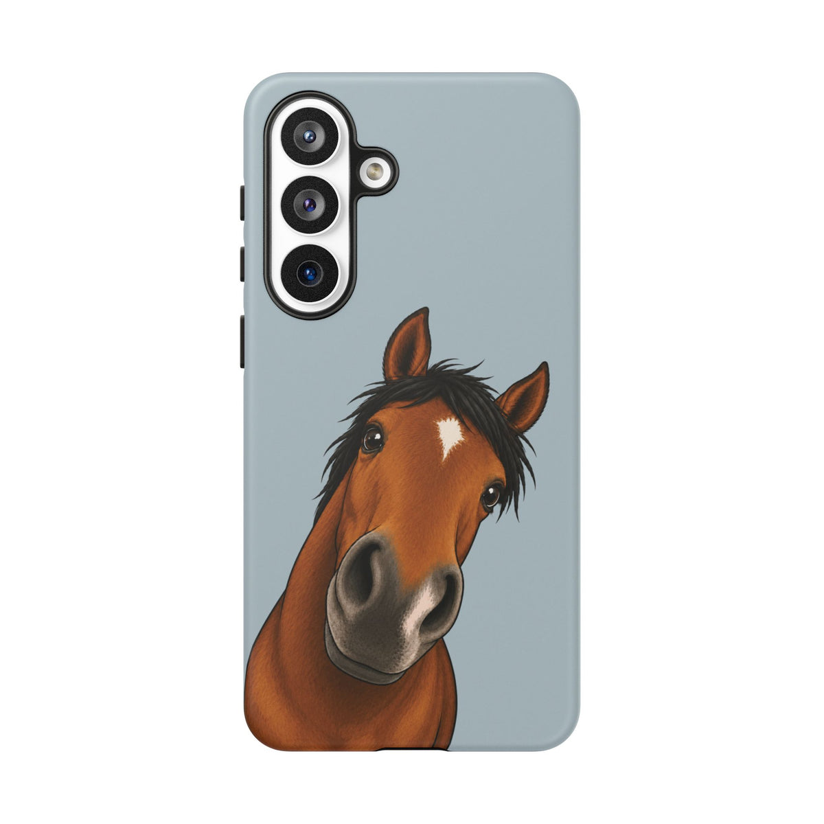 Boop Horse Tough Phone Case in Dusty Blue Matte