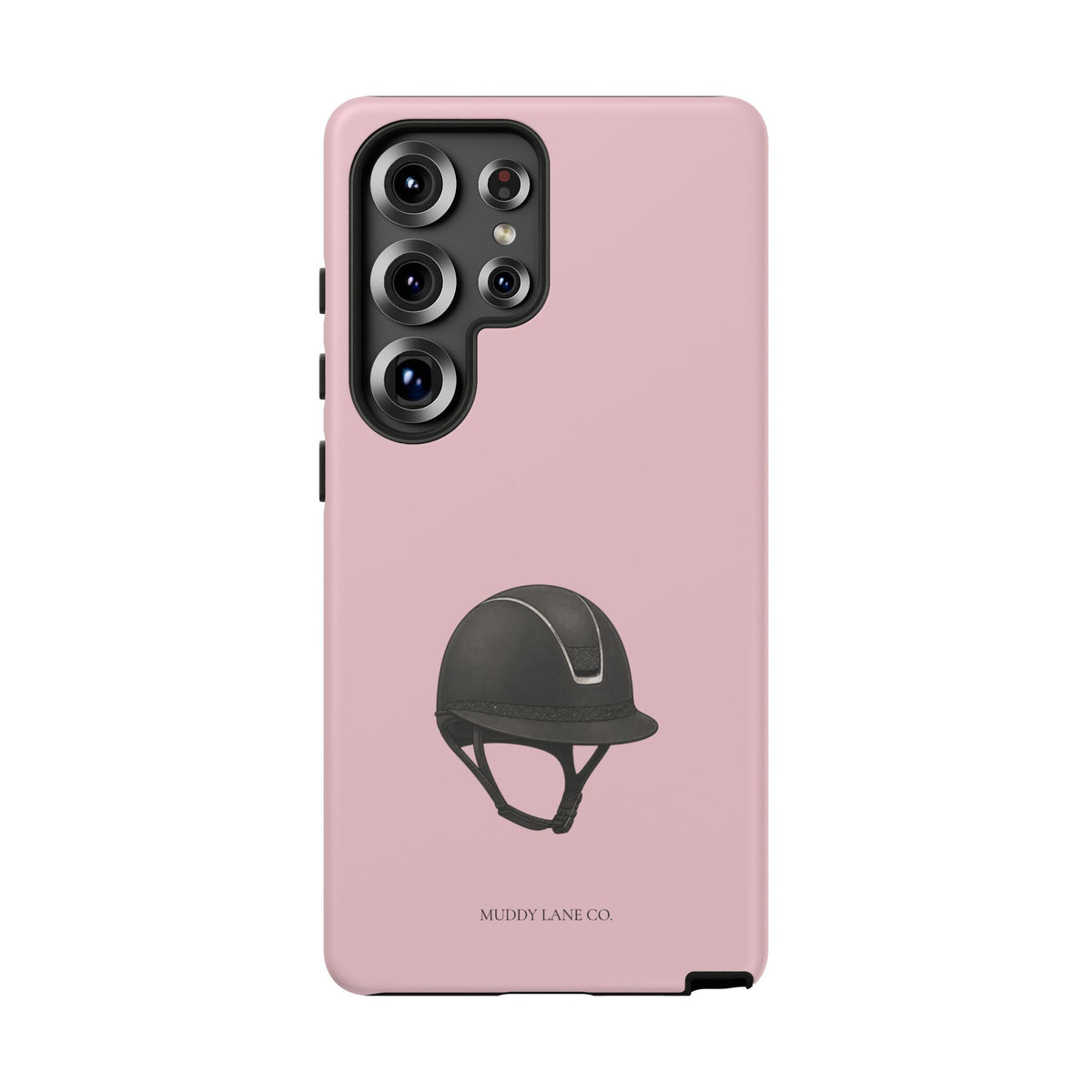 Riding Helmet Tough Phone Case in Soft Rosette Pink Matte