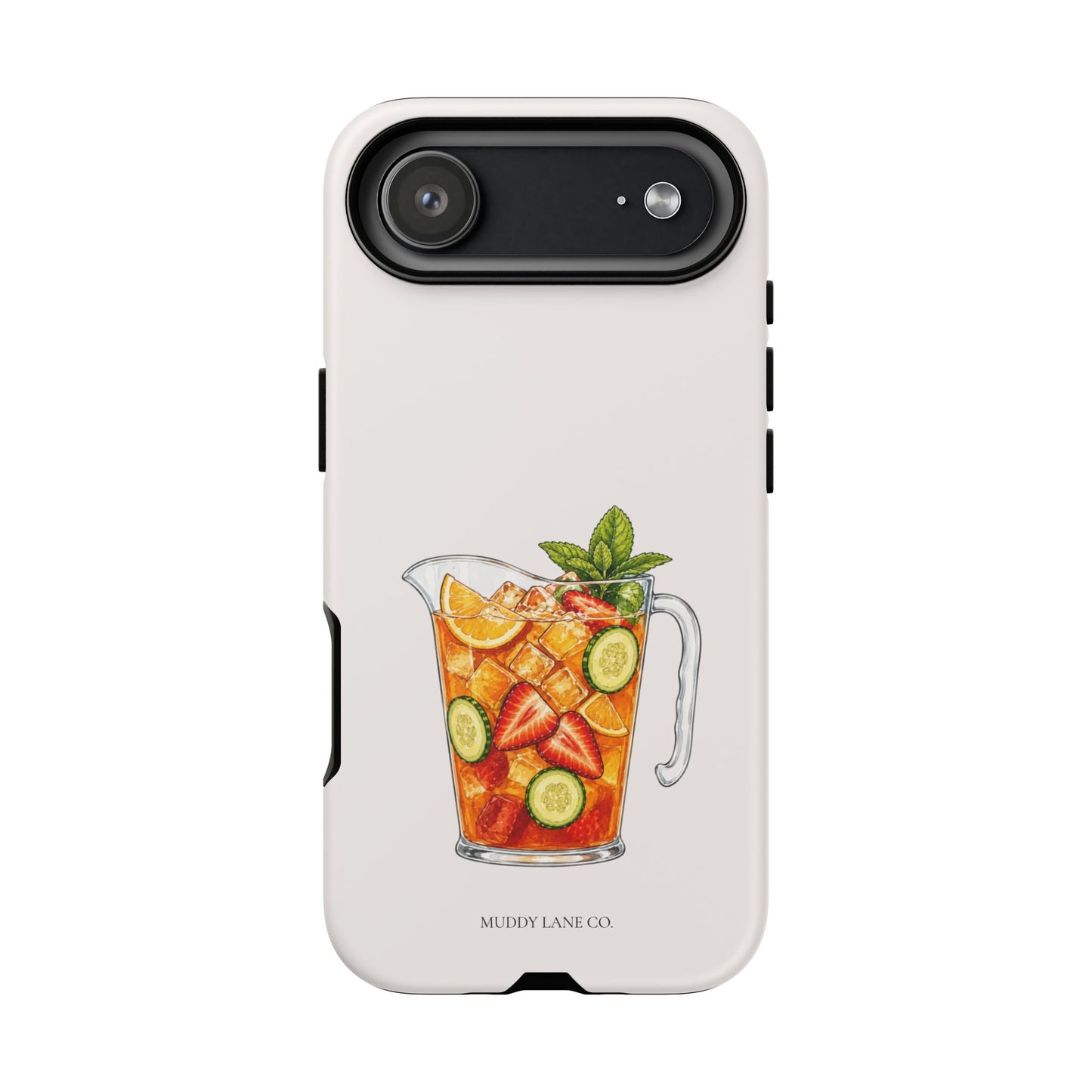 Summer Drink Jug Tough Phone Case in Warm Cream Matte