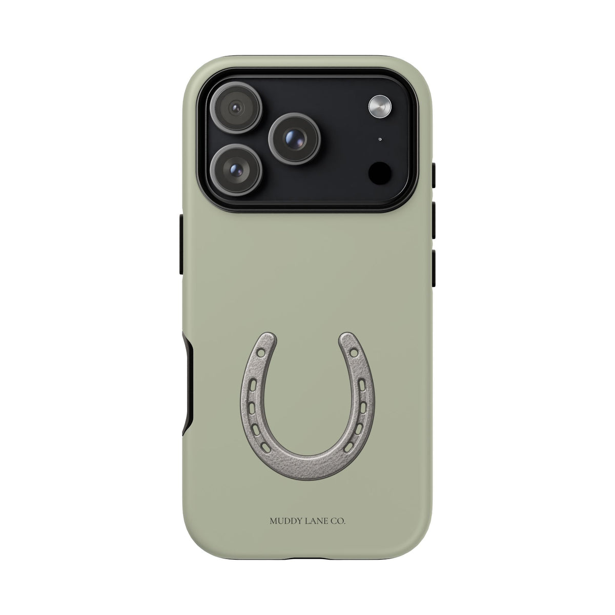 Horseshoe Tough Phone Case in Light Sage Matte