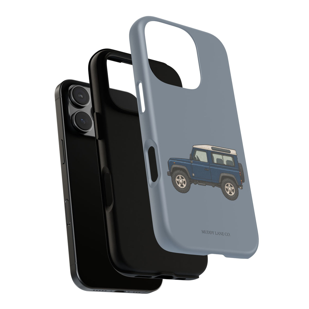 Blue Classic 4x4 Tough Phone Case in Smoke Blue Matte