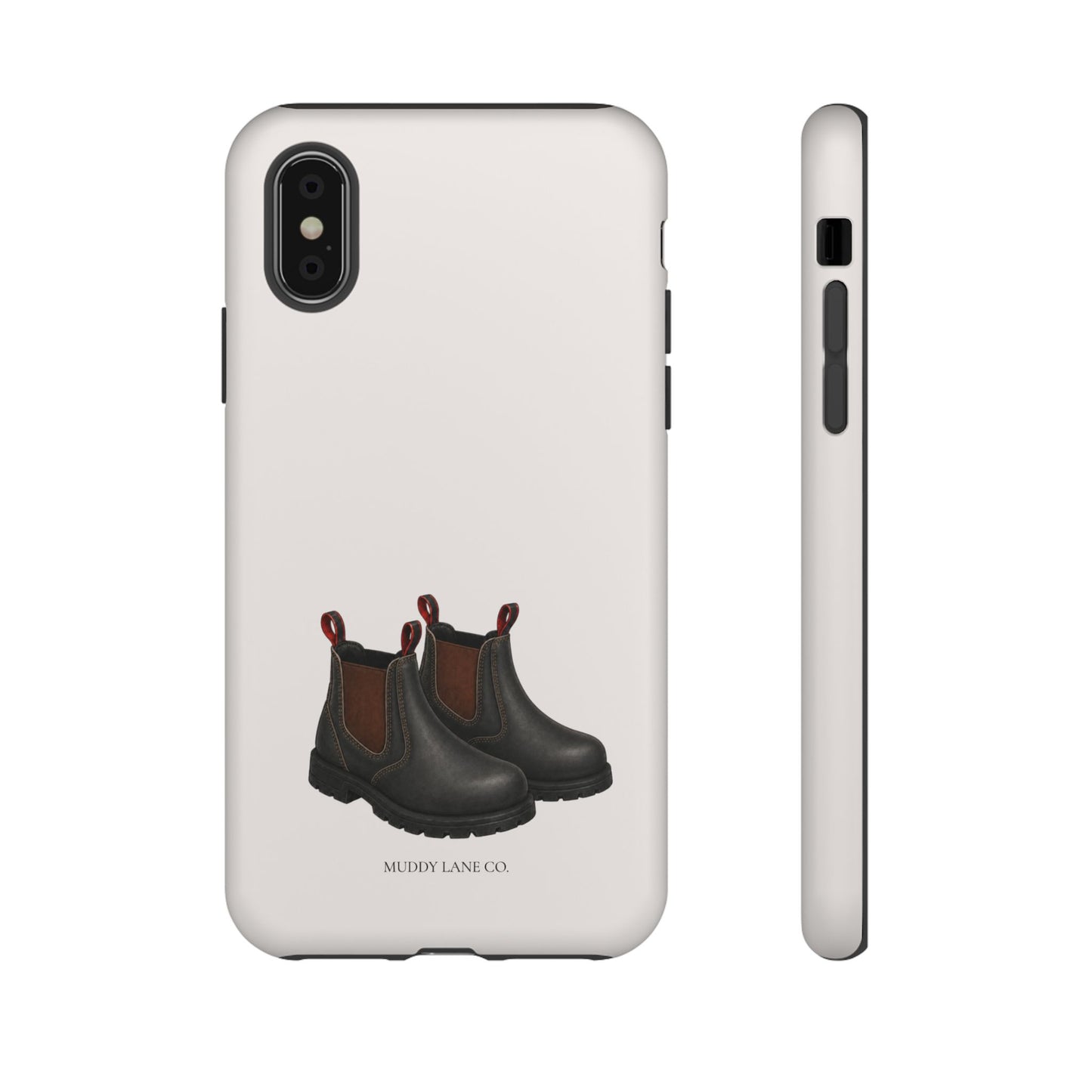 Yard Boots Tough Phone Case in Warm Cream Matte