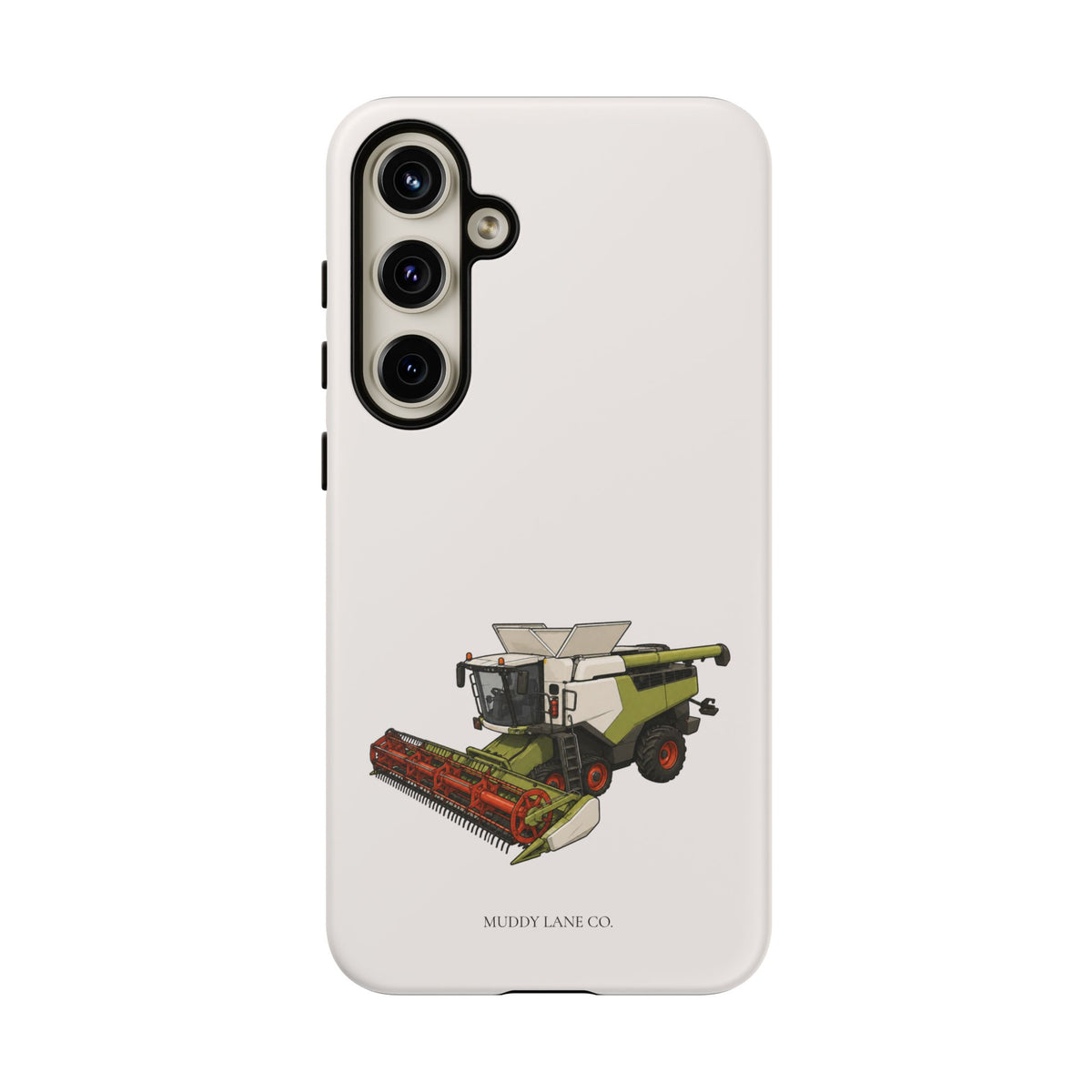 Combine Harvester Tough Phone Case in Warm Cream Matte