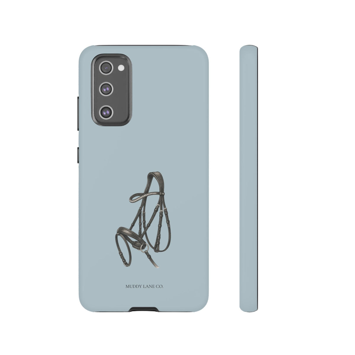 Bridle Tough Phone Case in Dusty Blue Matte