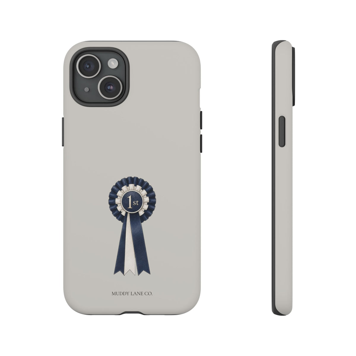 Rosette Tough Phone Case in Soft Grey Matte