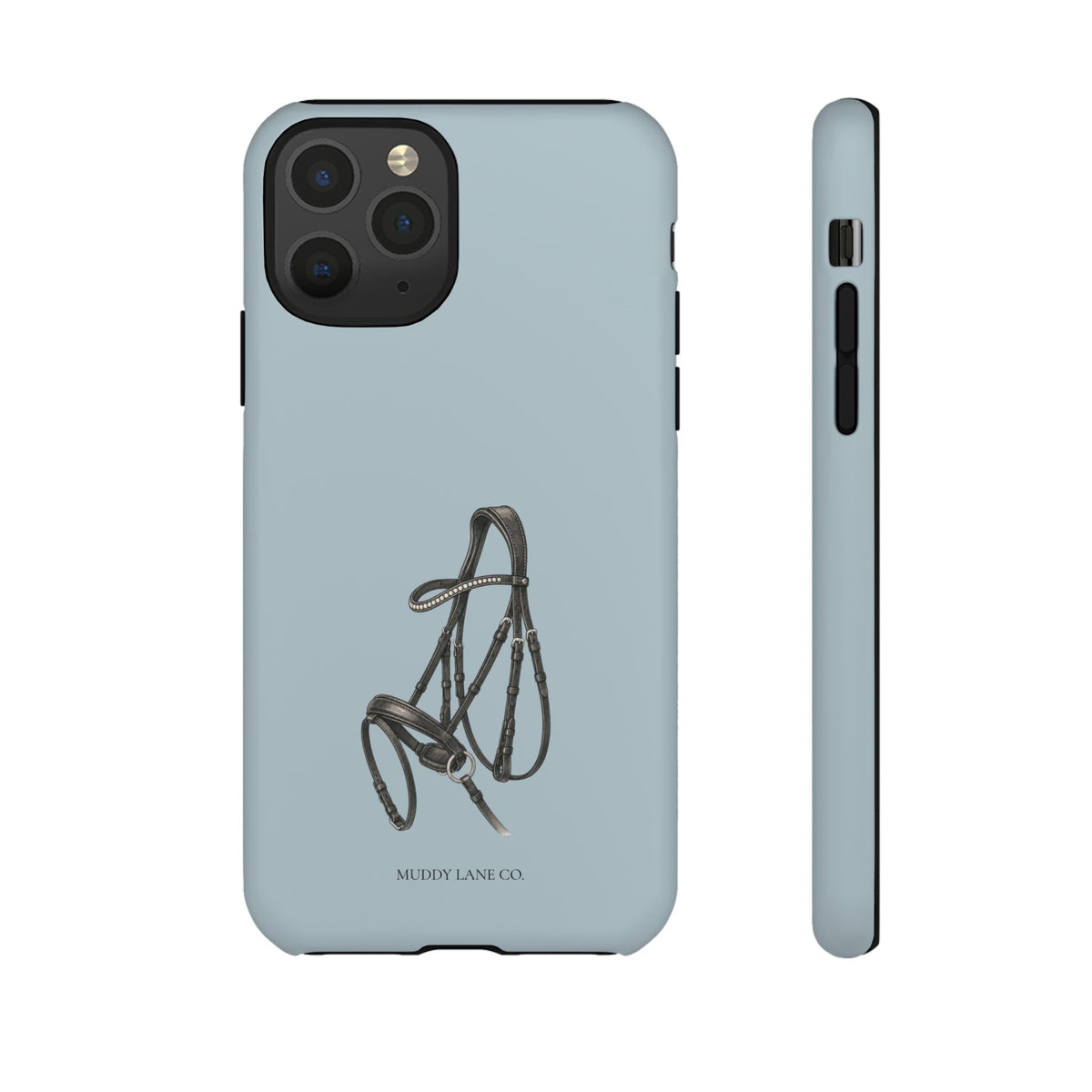 Bridle Tough Phone Case in Dusty Blue Matte