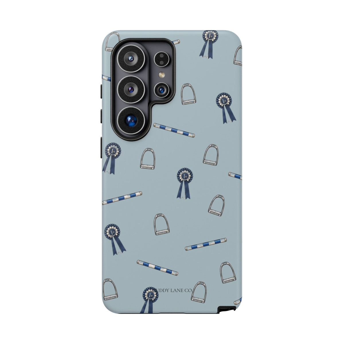 Show Day Pattern Tough Phone Case in Dusty Blue Matte