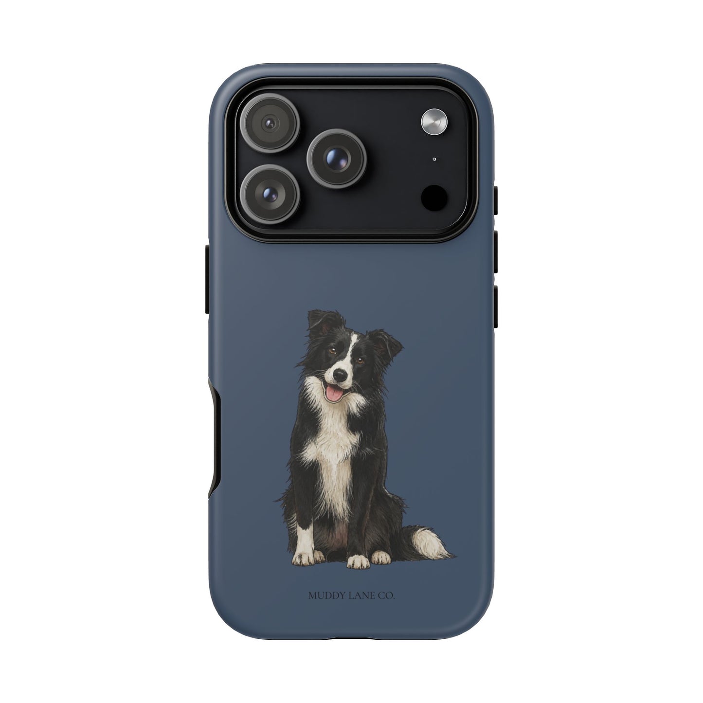 Border Collie Tough Phone Case in Deep Navy Matte