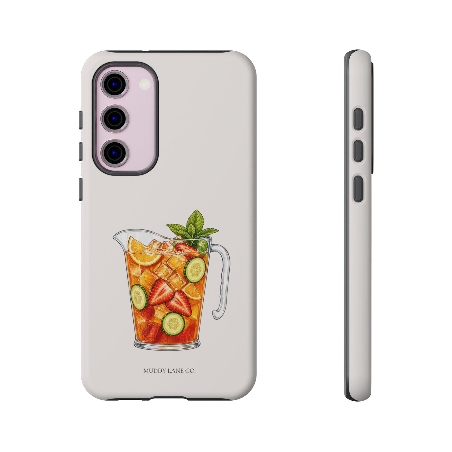 Summer Drink Jug Tough Phone Case in Warm Cream Matte