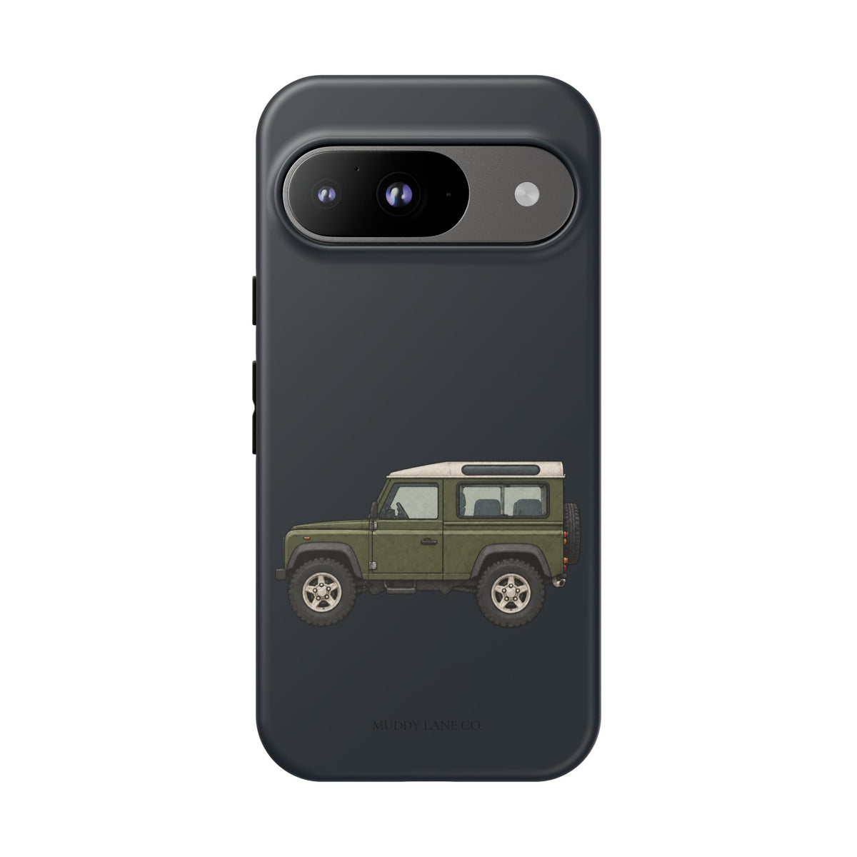 Green Classic 4x4 Tough Phone Case in Charcoal Navy Matte
