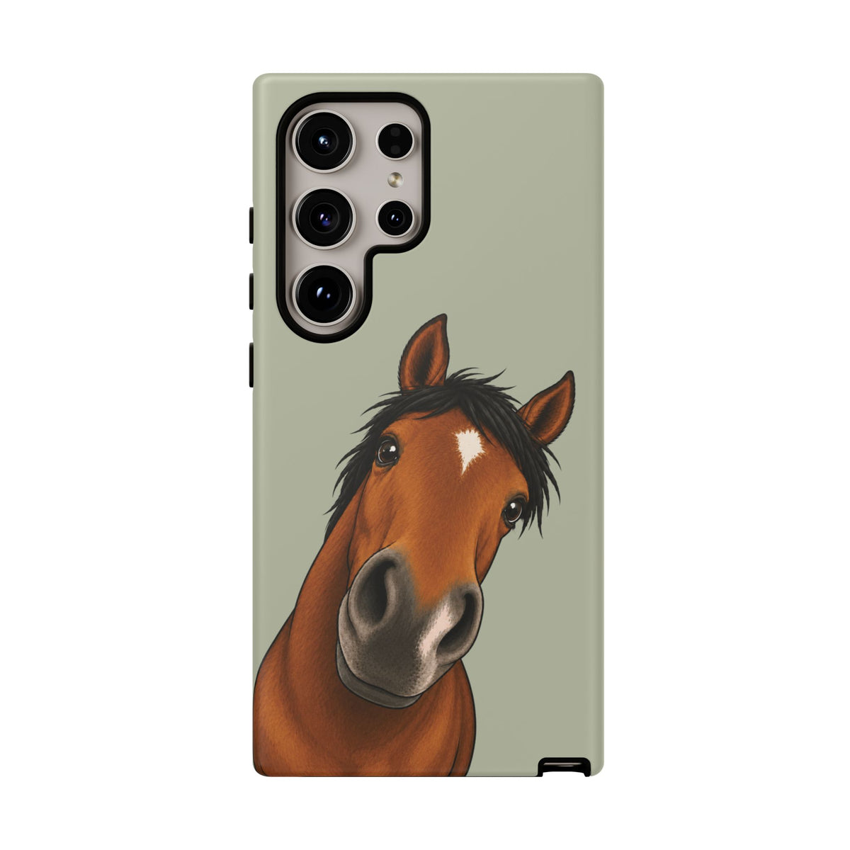 Boop Horse Tough Phone Case in Light Sage Matte