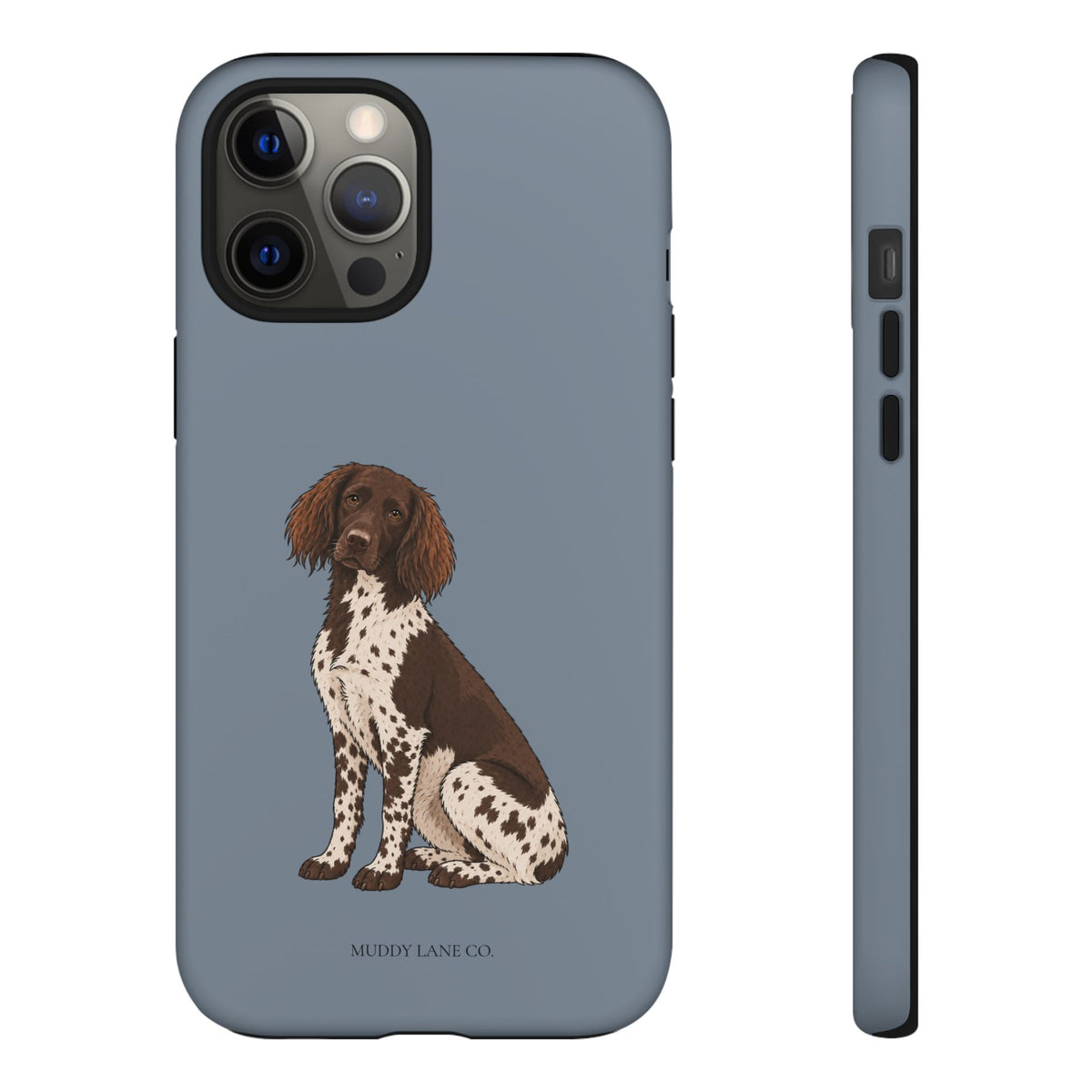 Spaniel Tough Phone Case in Smoke Blue Matte