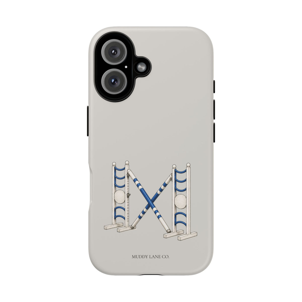 Show Jump Tough Phone Case in Soft Grey Matte