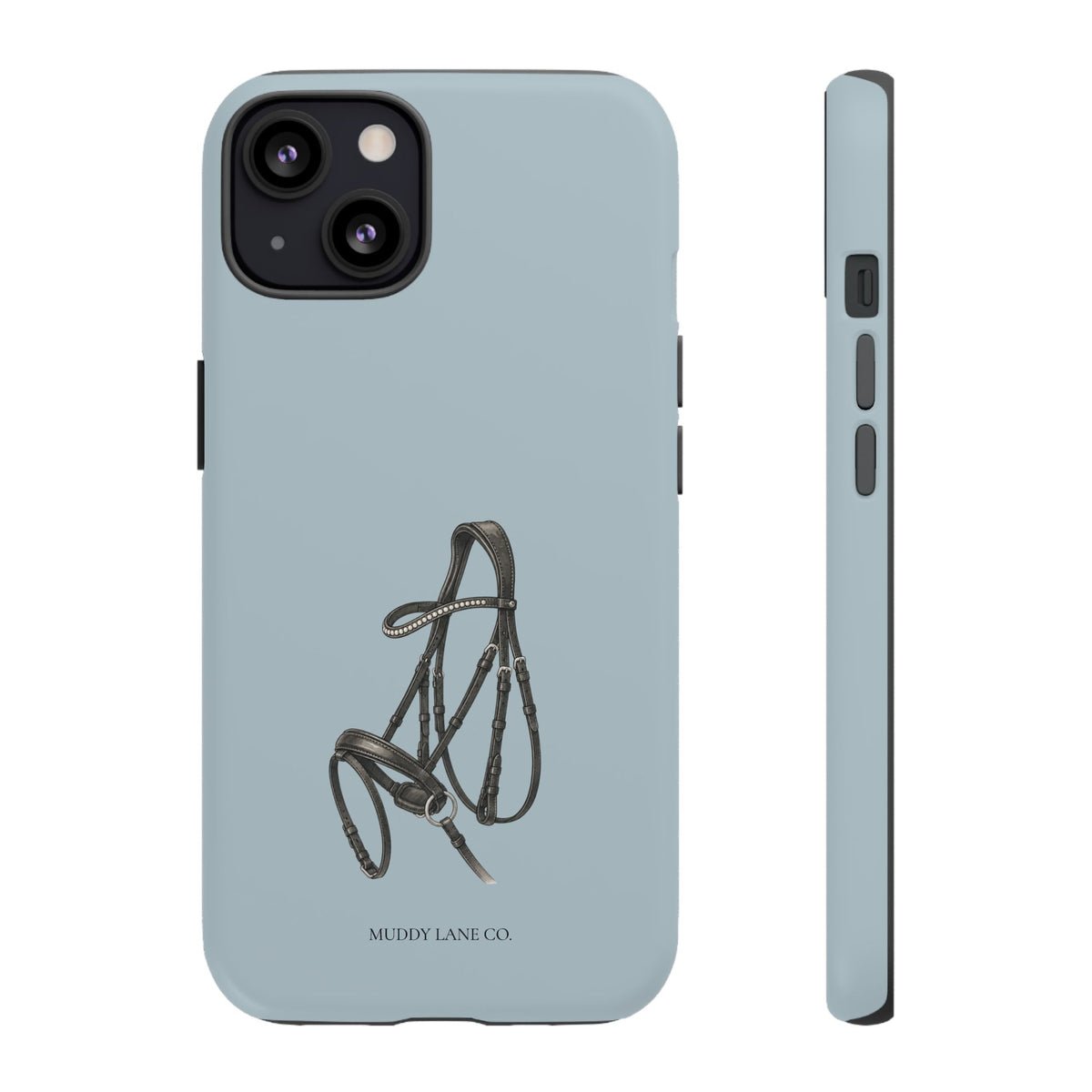 Bridle Tough Phone Case in Dusty Blue Matte