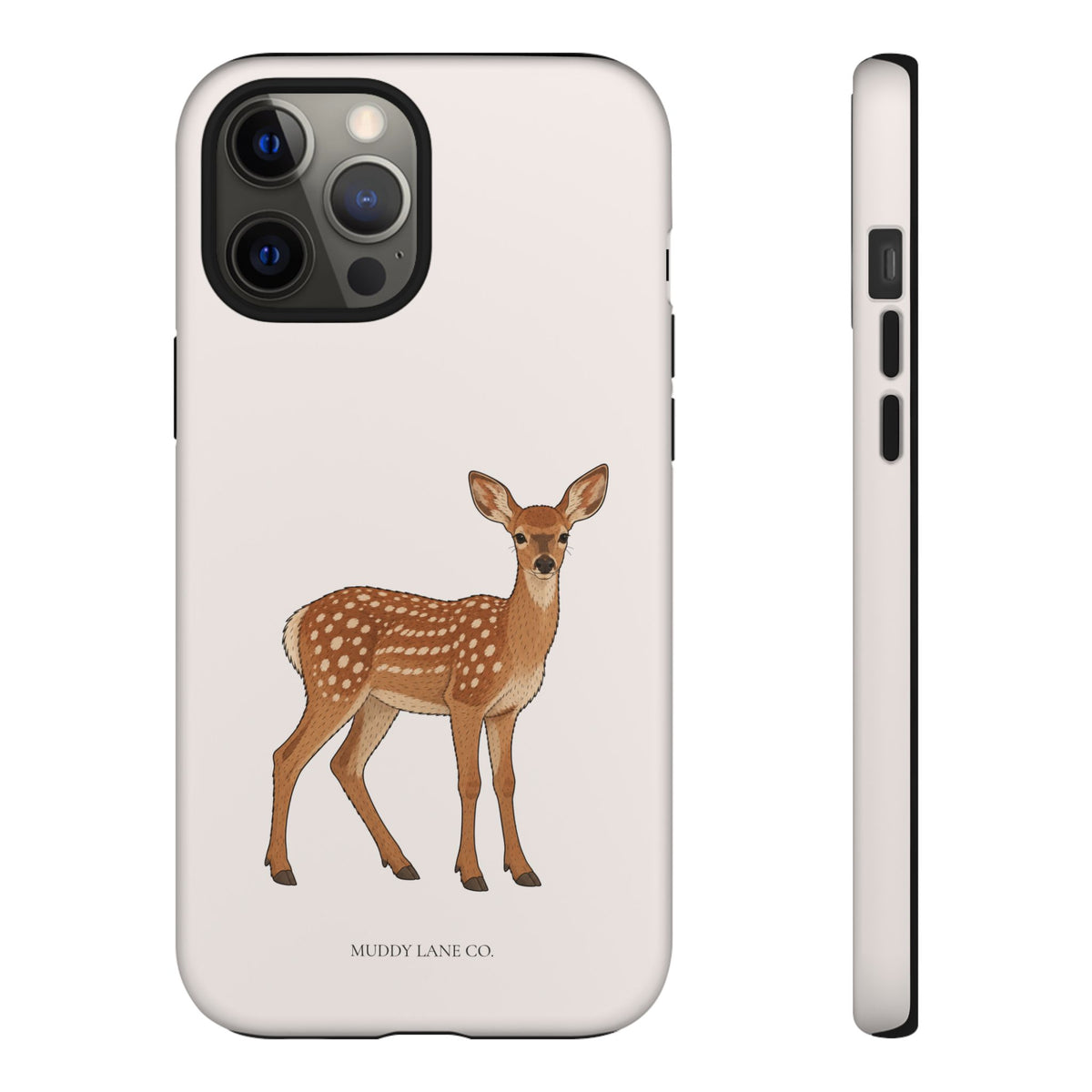 Fawn Tough Phone Case in Warm Cream Matte