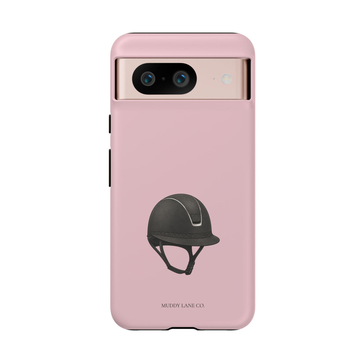 Riding Helmet Tough Phone Case in Soft Rosette Pink Matte