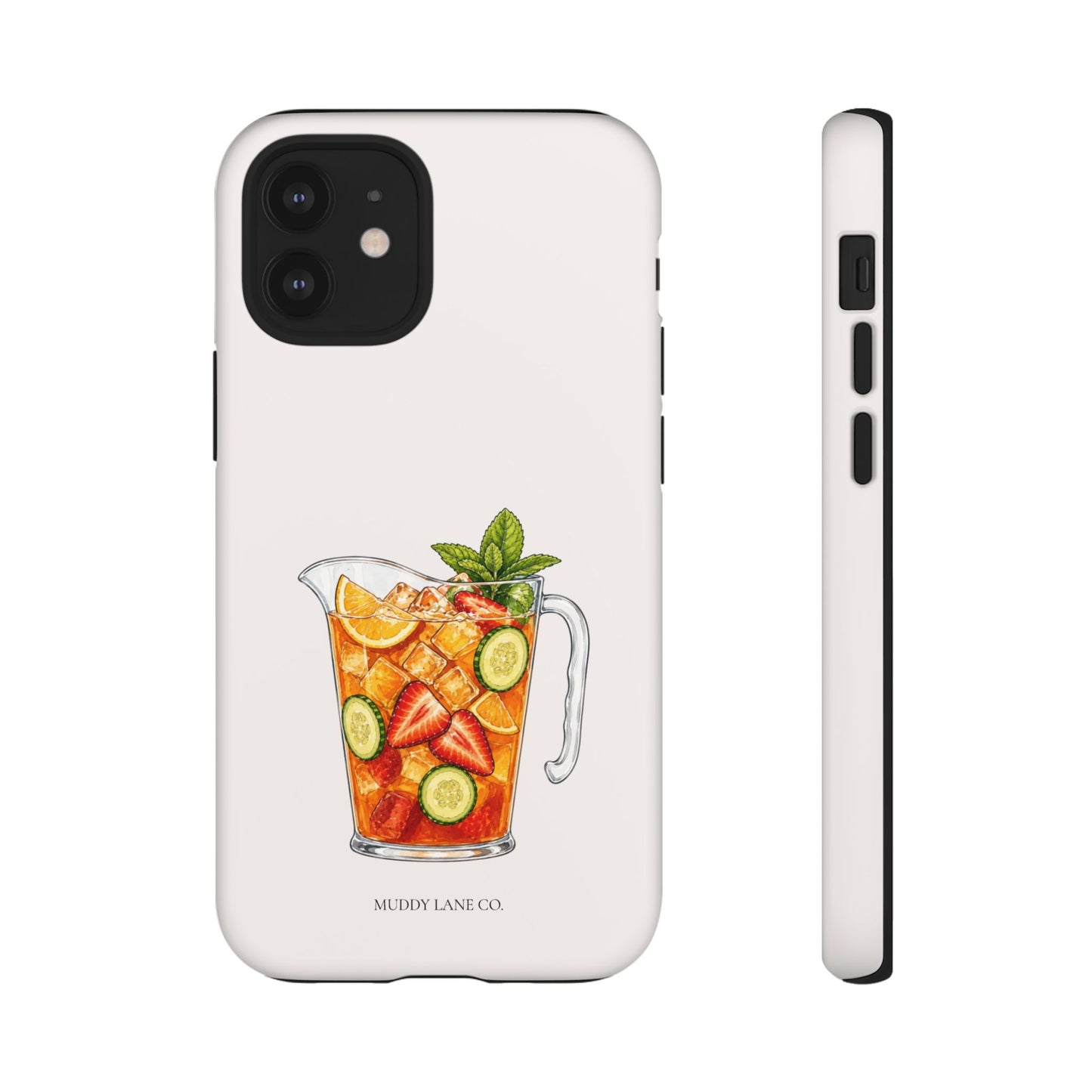 Summer Drink Jug Tough Phone Case in Warm Cream Matte