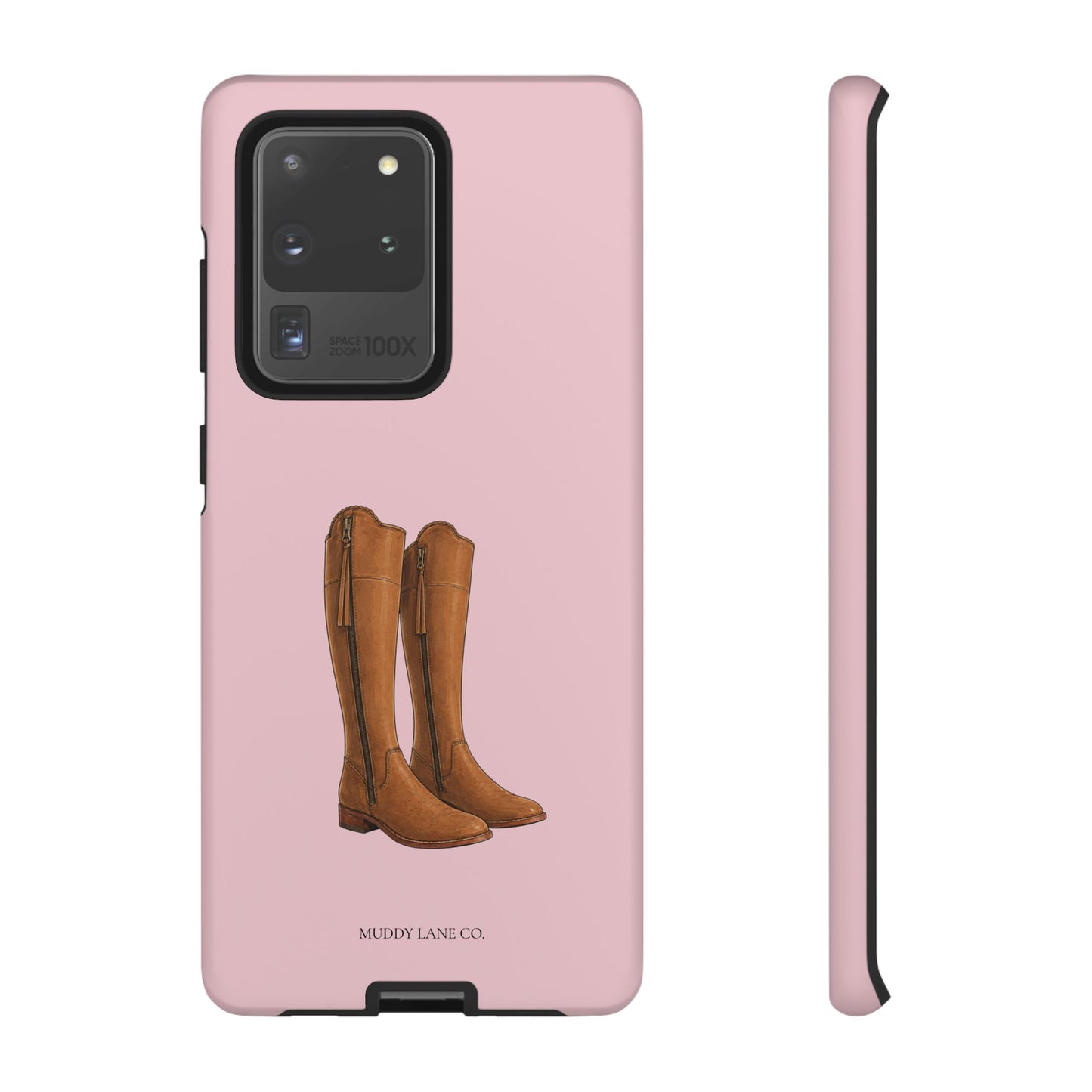 Riding Boots Tough Phone Case in Soft Rosette Pink Matte