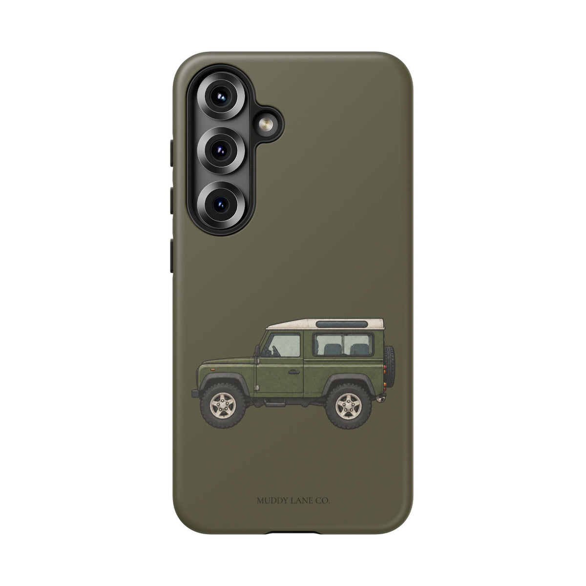 Green Classic 4x4 Tough Phone Case in Muddy Green Matte