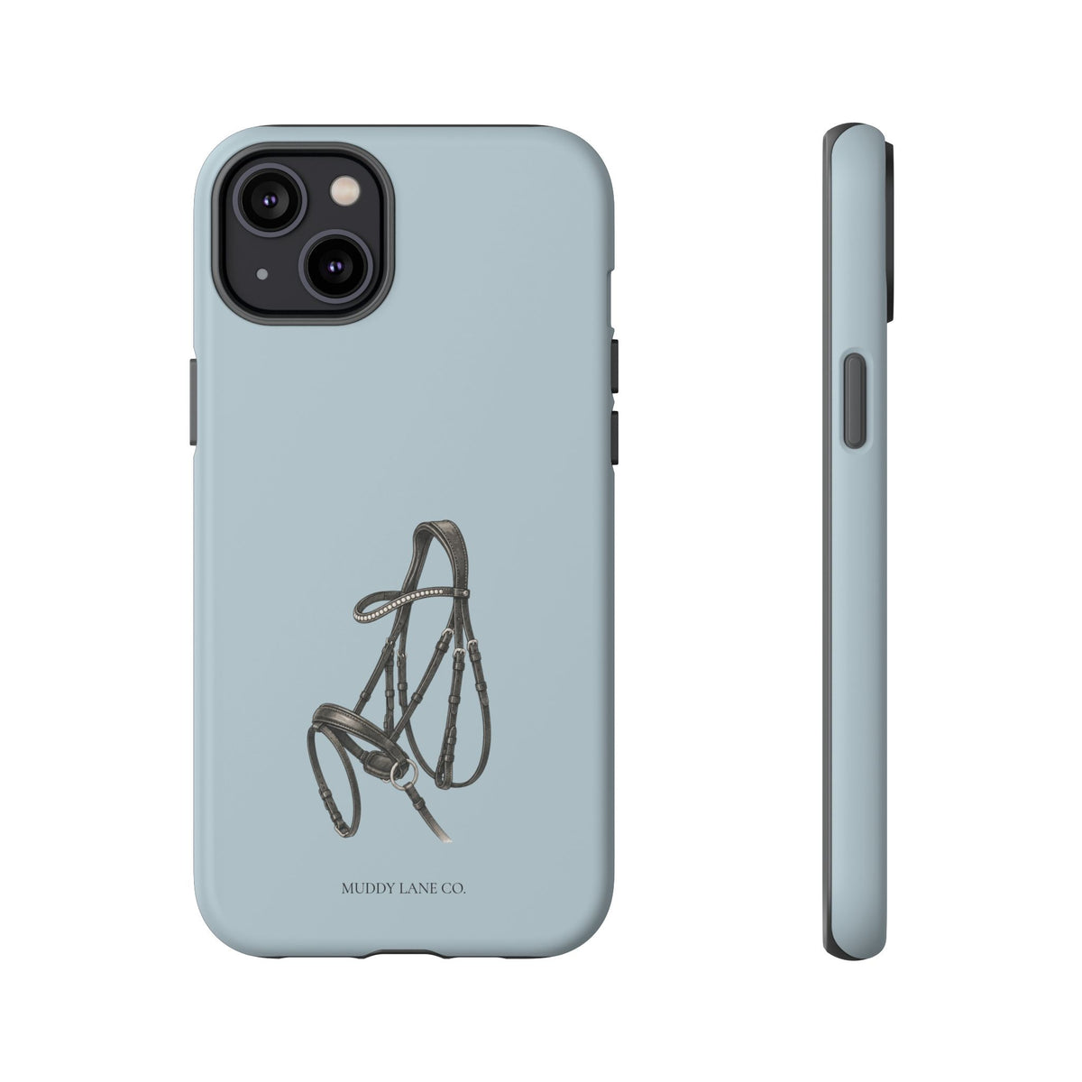 Bridle Tough Phone Case in Dusty Blue Matte