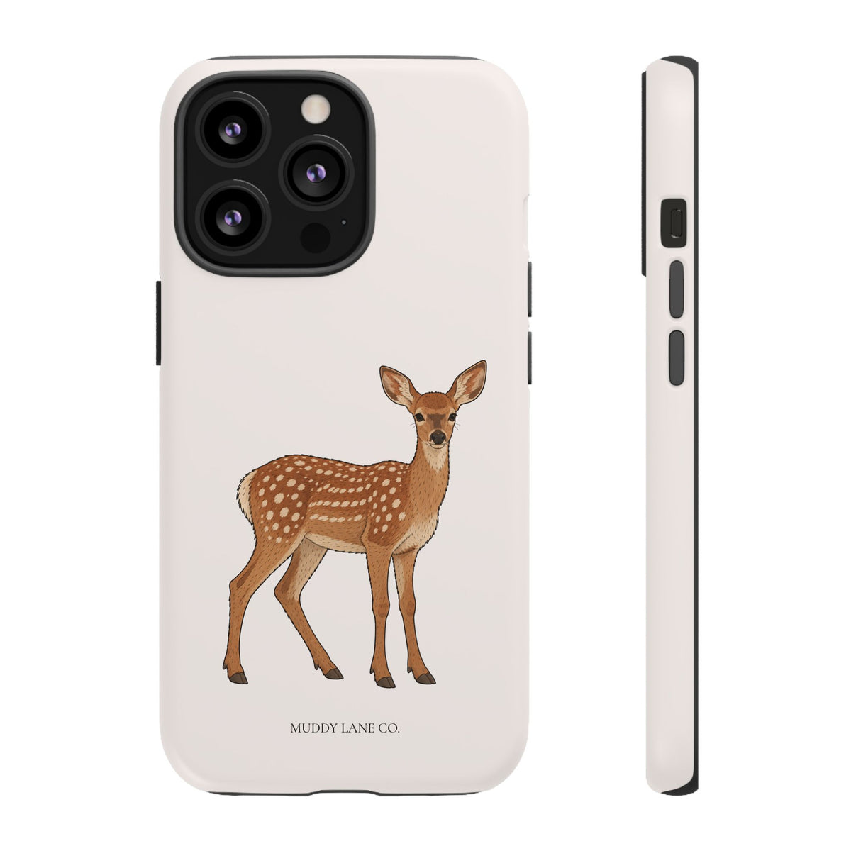 Fawn Tough Phone Case in Warm Cream Matte