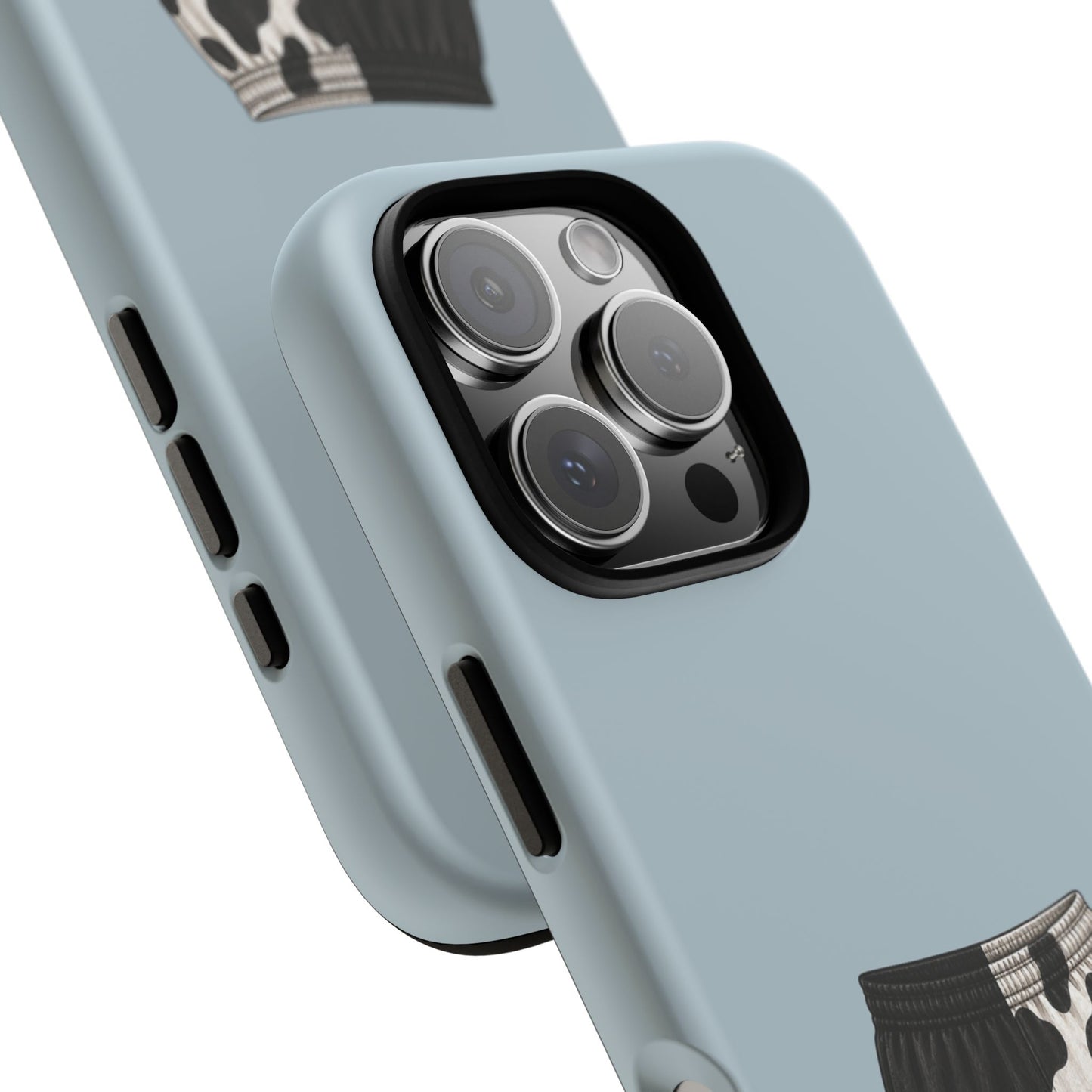 Cow Print Shorts Tough Phone Case in Dusty Blue Matte