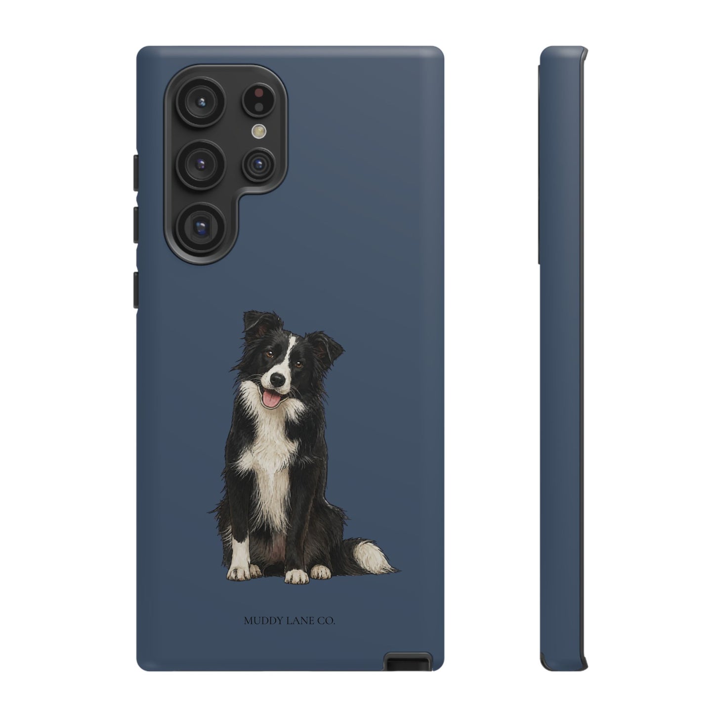 Border Collie Tough Phone Case in Deep Navy Matte